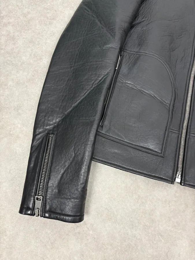 Gucci 2010s Gucci Black Laced Biker Leather Jacket Size US M / EU 48-50 / 2 - 8 Thumbnail