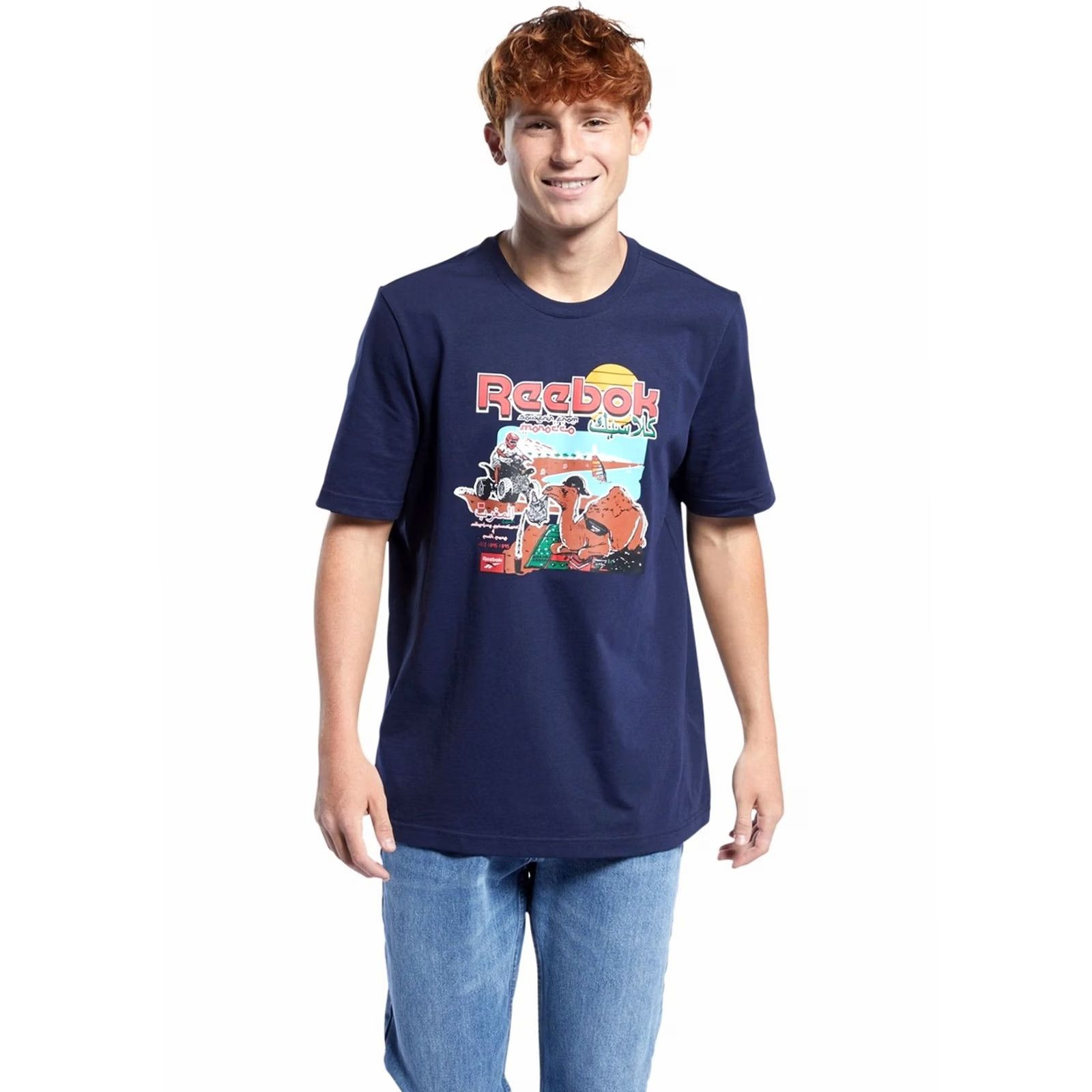 Reebok VINTAGE Reebok Mens Souvenir Graphic T-Shirt vecnav M Size US M / EU 48-50 / 2 - 2 Thumbnail