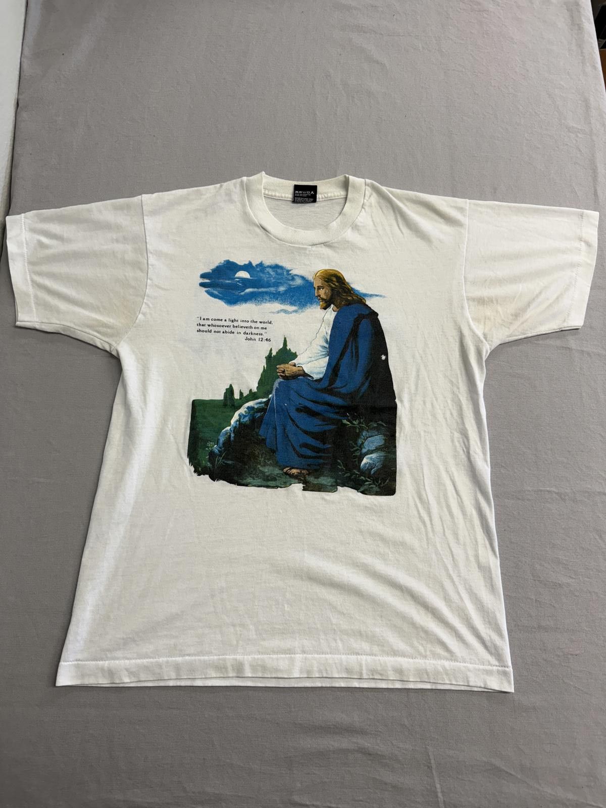 Other Vintage Jesus Christ T-shirt John 12:46 Carolyn Airbrush L Size US L / EU 52-54 / 3 - 1 Thumbnail