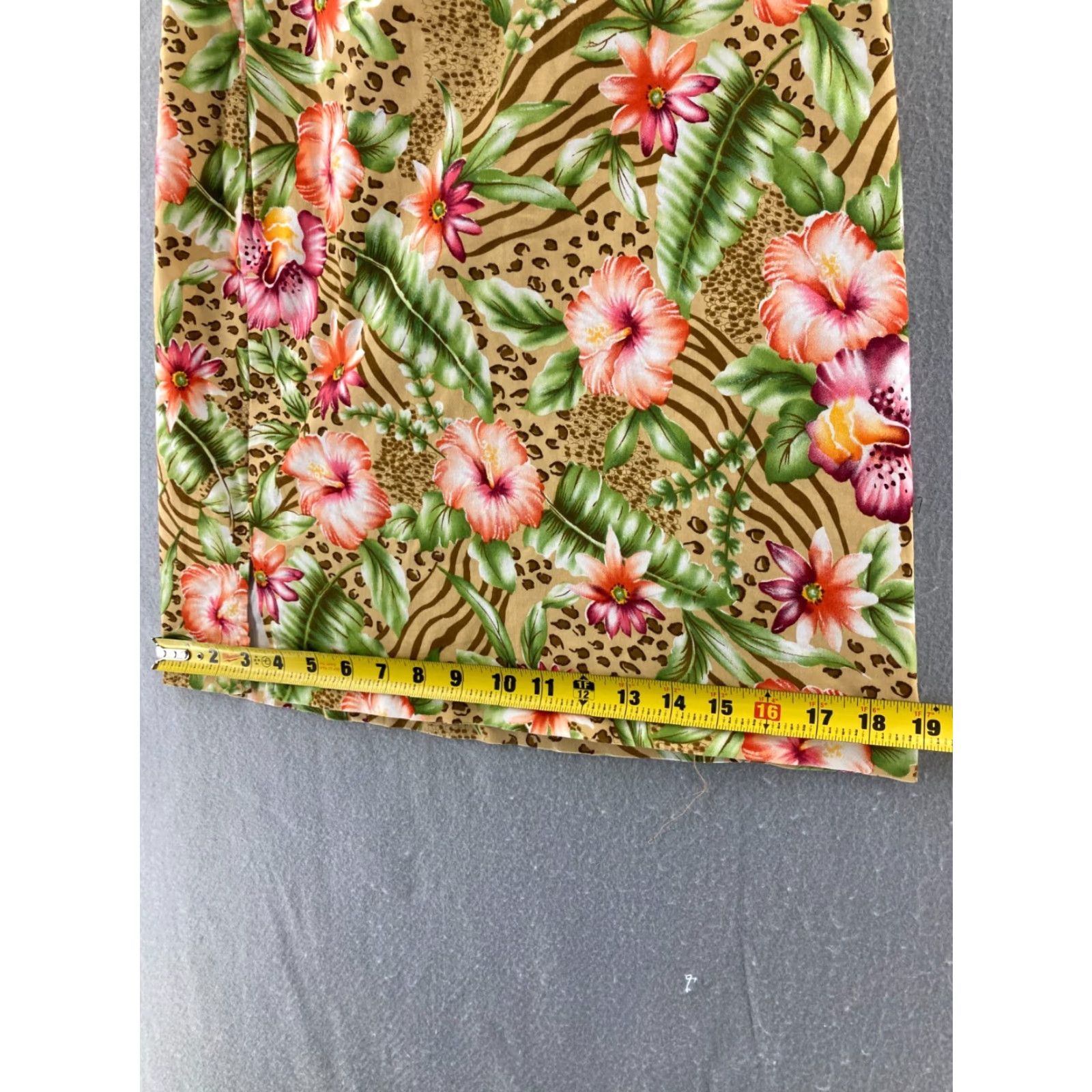 Worthington Worthington Stretch Pencil Skirt Womens 10 Multicolor Floral Print Knee Length 90s Style Size 32" / US 10 / IT 46 - 3 Thumbnail
