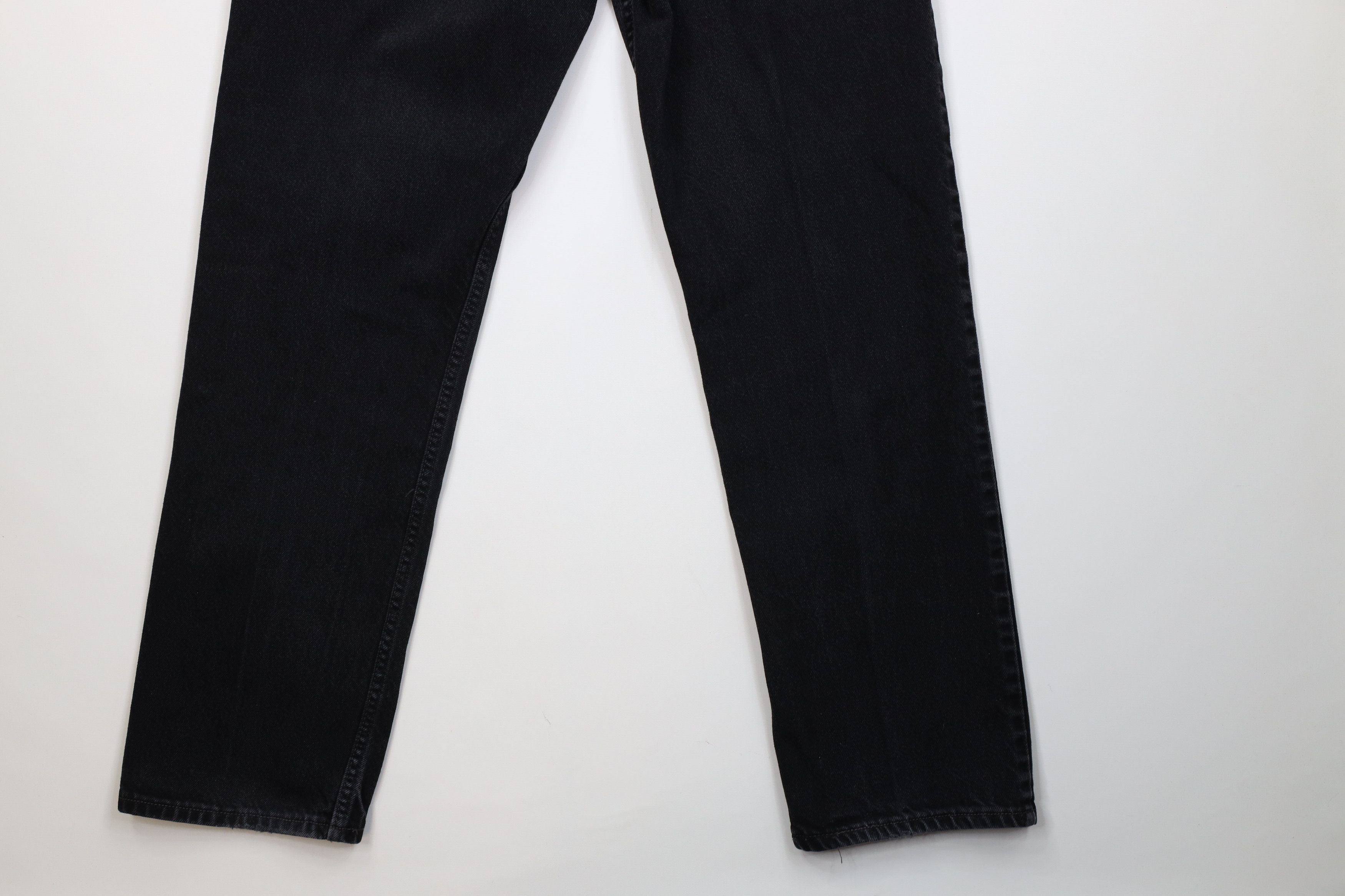 Levi's Vintage Y2K Levis 505 Regular Straight Leg Denim Jeans Black Size US 36 / EU 52 - 13 Thumbnail