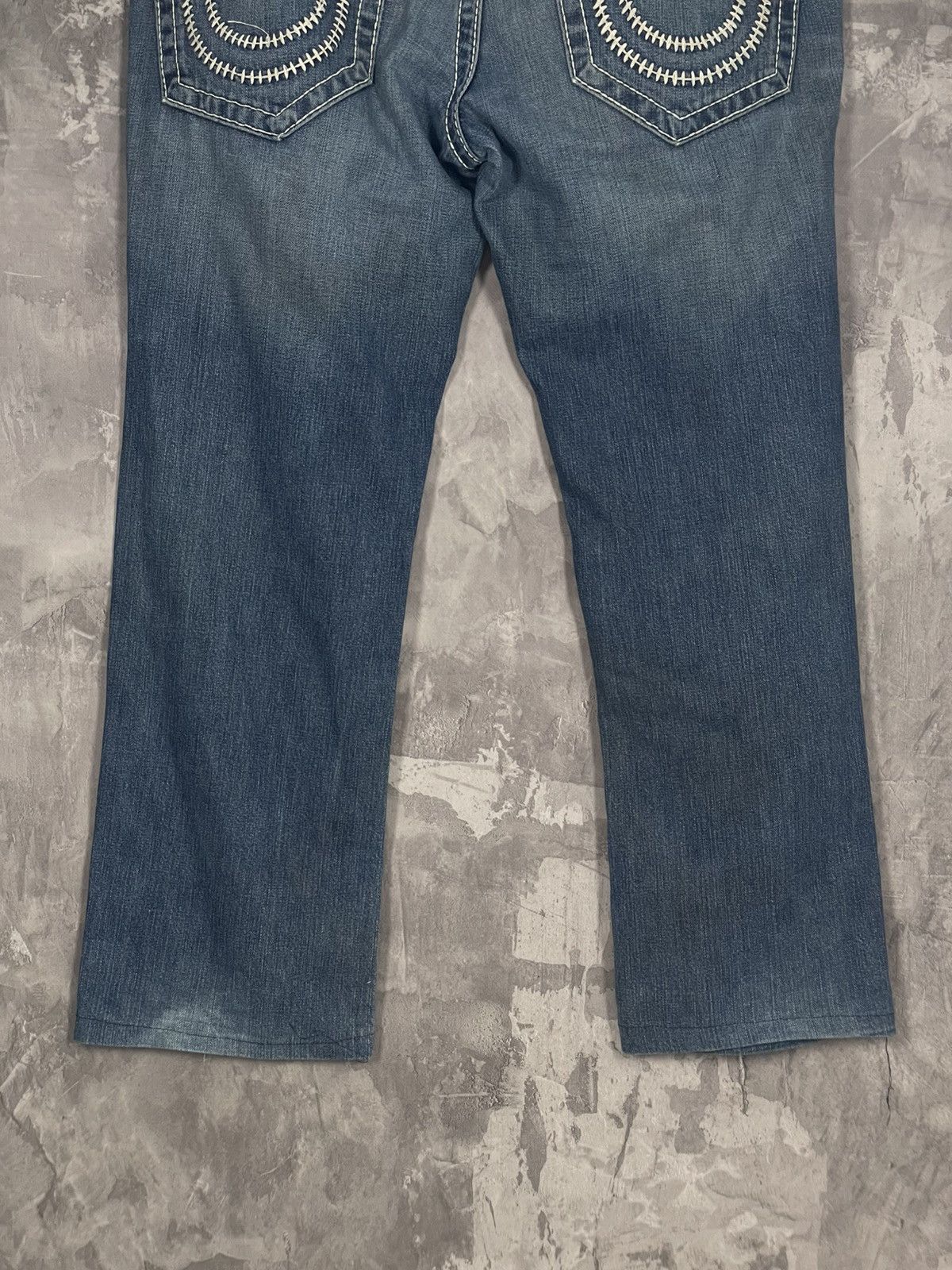 Japanese Brand × True Religion 💥Y2K Vintage True Religion White Stitch Rare Straight Jeans Size US 36 / EU 52 - 9 Thumbnail