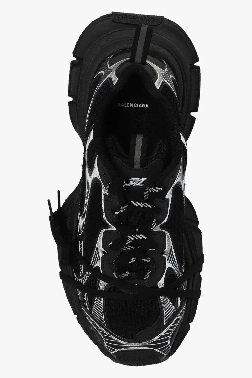 Balenciaga 3XL Men's Black/White Low Top Sneakers New
