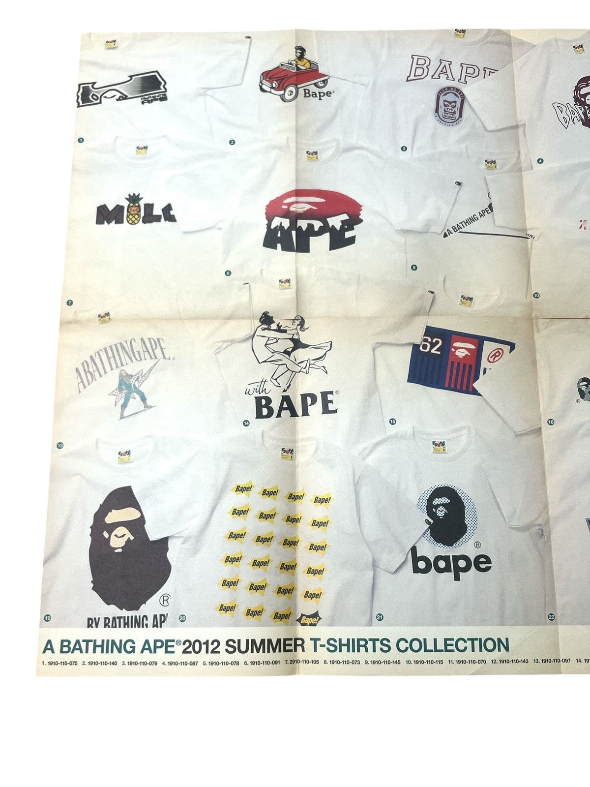 Bape BAPE Poster T-shirt 2012 Logo Car Hop A Bathing Ape Size ONE SIZE - 2 Thumbnail