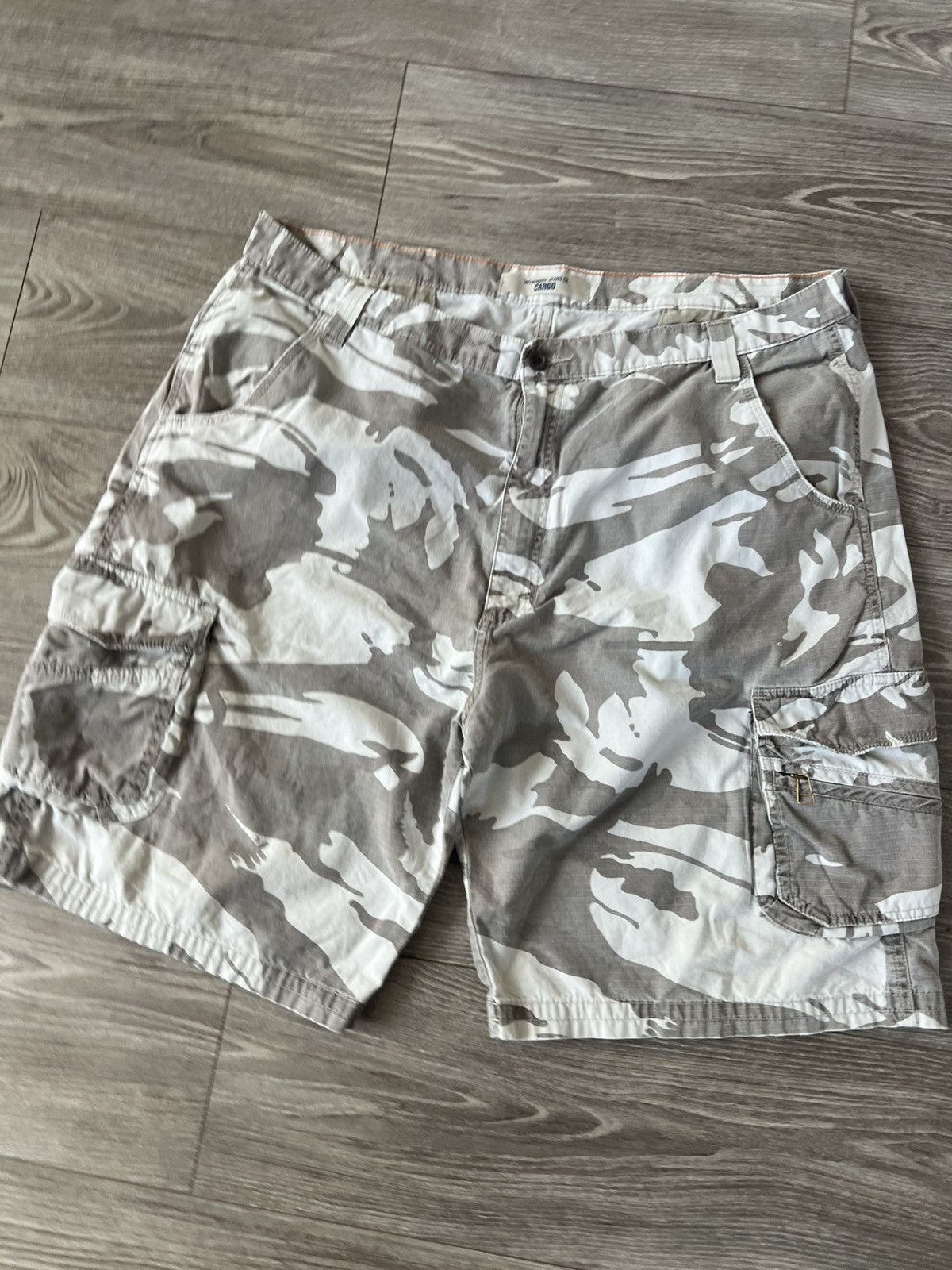 Wrangler Wrangler Baggy Cargo Army Utility Combat Shorts Size US 40 / EU 56 - 7 Thumbnail