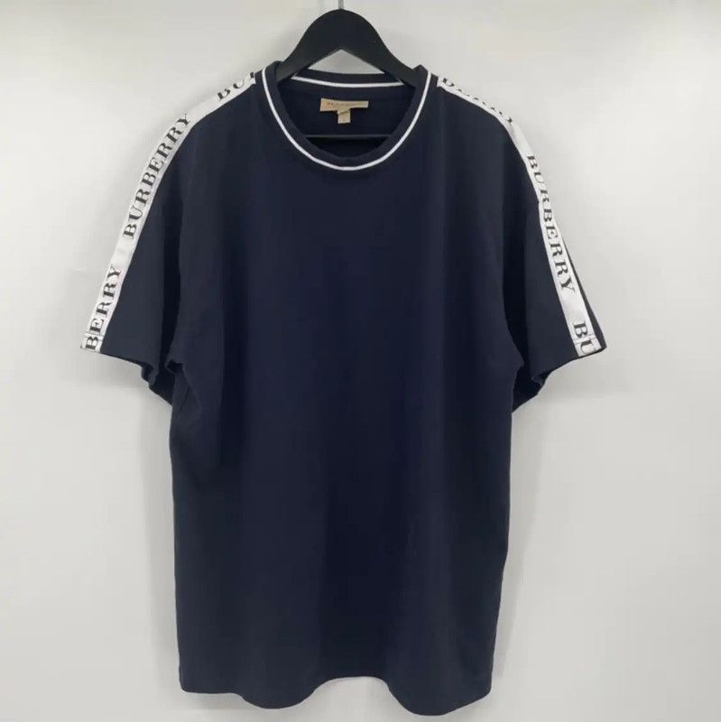 Burberry Burberry Cotton Navy Short Sleeve T-Shirt Size US XL / EU 56 / 4 - 1 Thumbnail