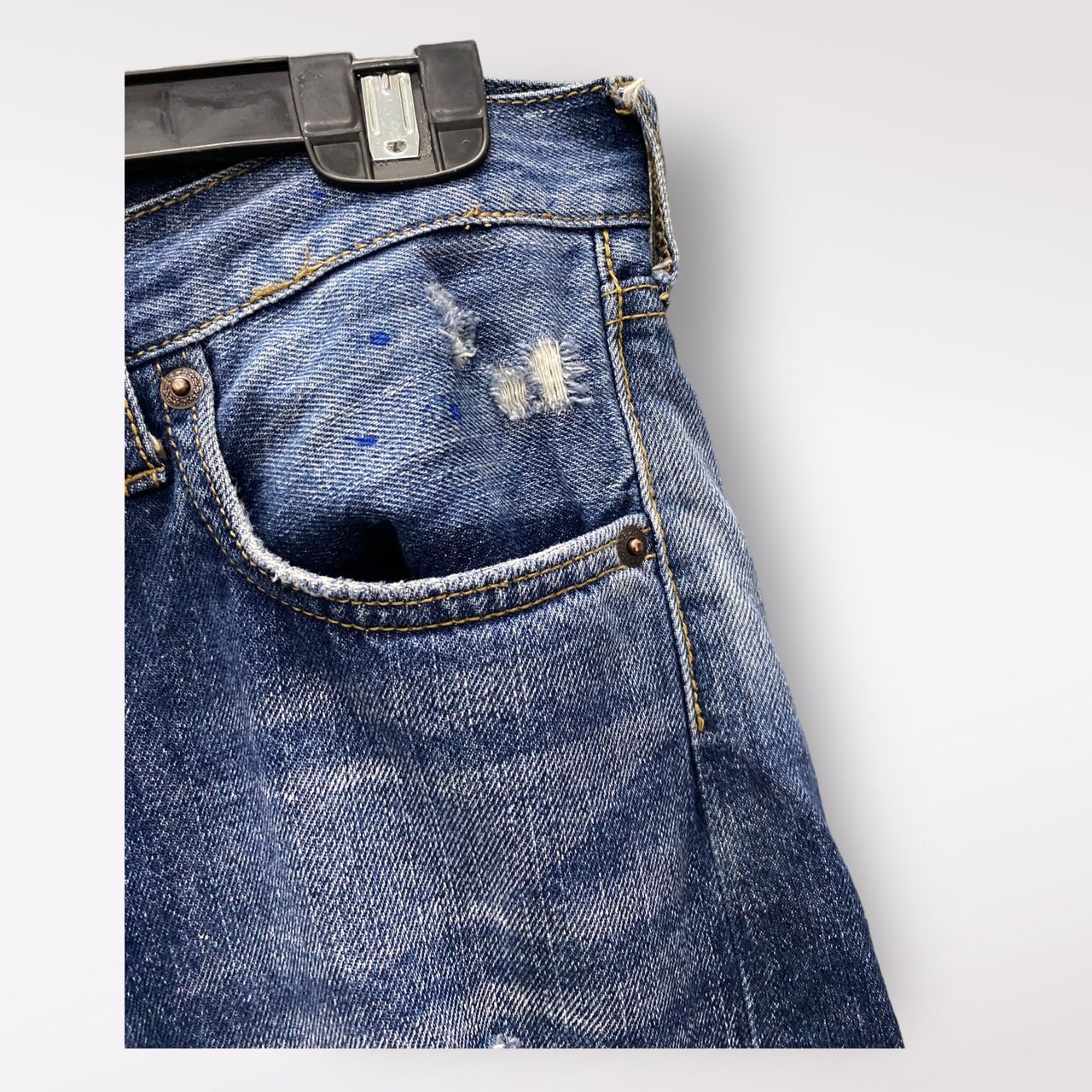 If Six Was Nine 💥BEST OFFER💥VALMAN JEANS DOT COLOUR RAPPER DENIM Size US 31 - 4 Thumbnail