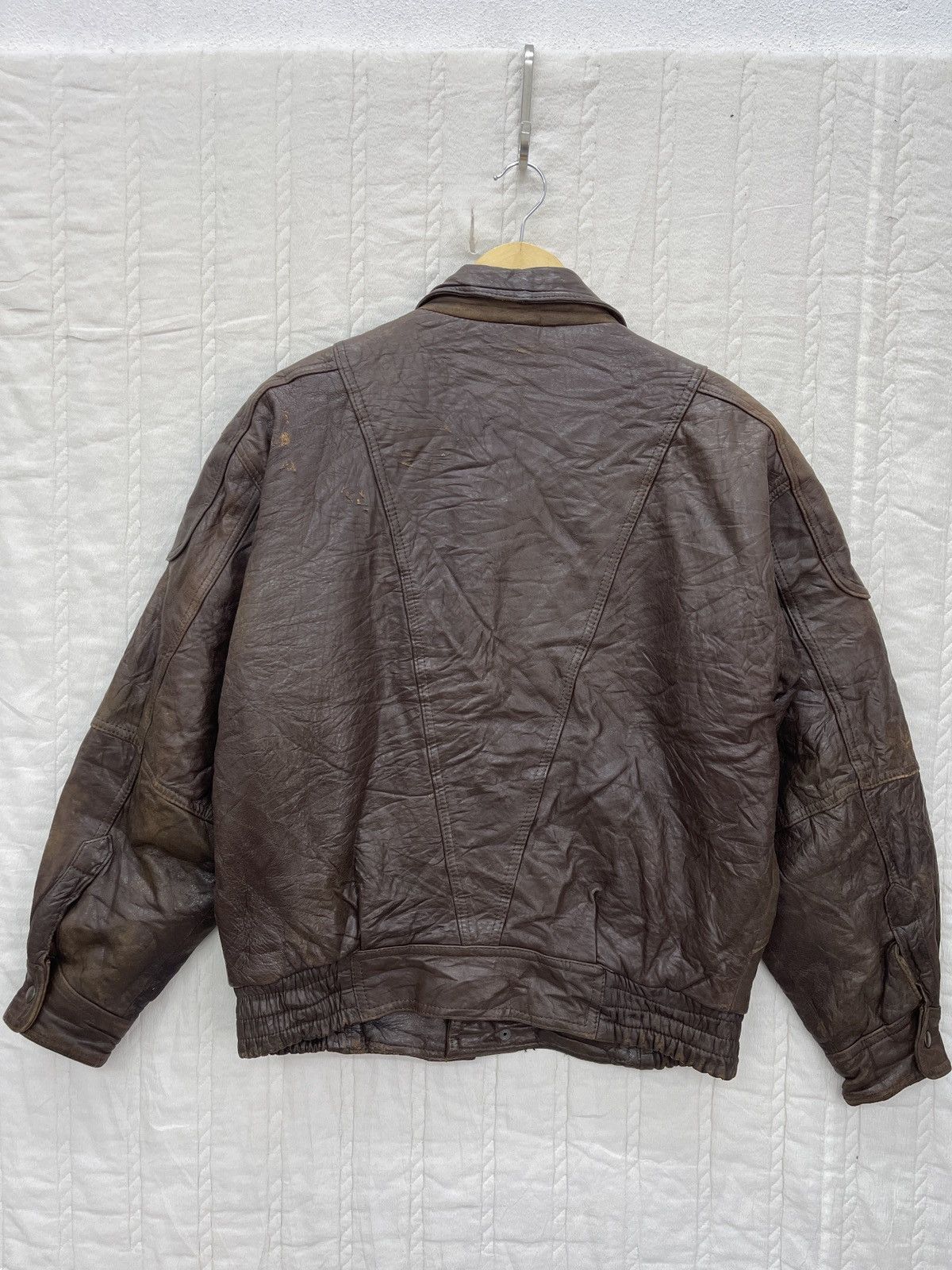 Genuine Leather × Vintage ARCHIVE🔥ROBO LEATHER JACKET Size US M / EU 48-50 / 2 - 4 Thumbnail