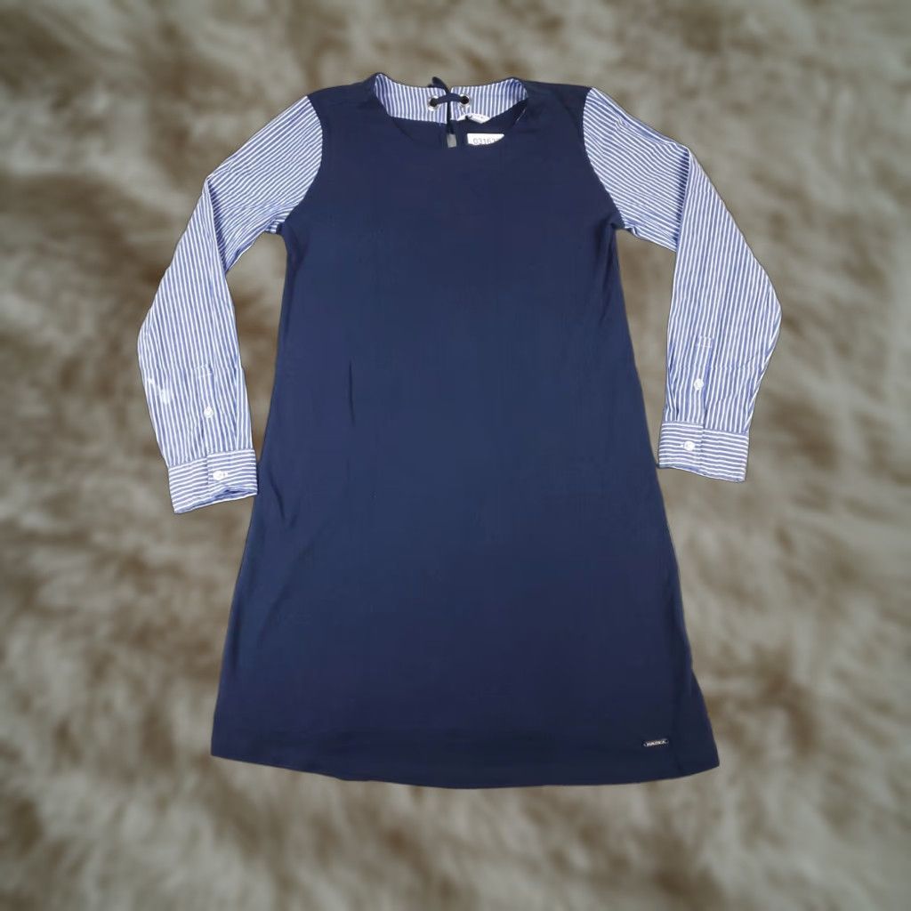 Nautica Womens Blue Button Down Nautica Shirt Dress Medium Casual Size M / US 6-8 / IT 42-44 - 1 Thumbnail