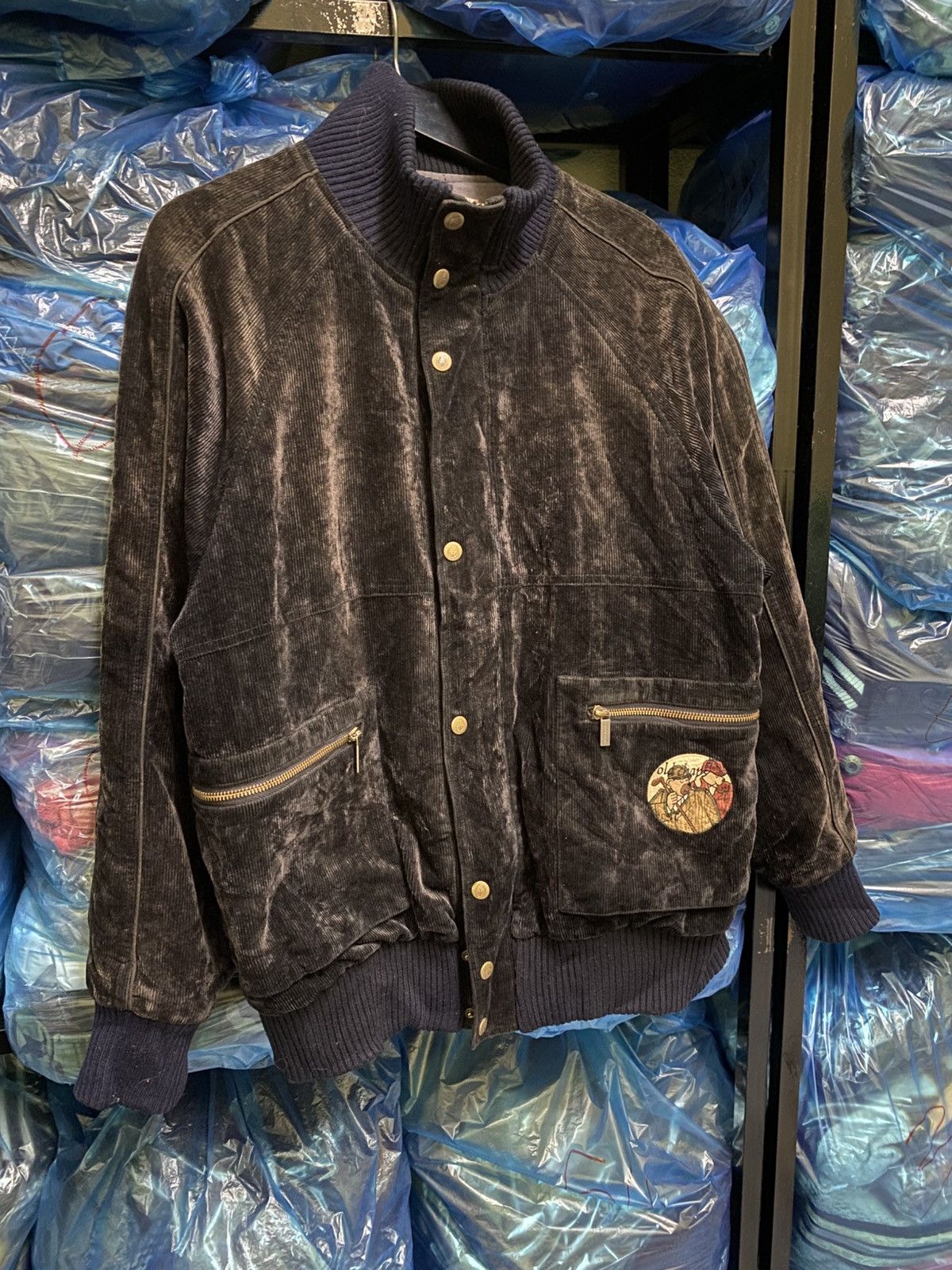 Jean Charles De Castelbajac VINTAGE CASTLEBAJAC CORDUROY BOMBER JACKET Size US L / EU 52-54 / 3 - 3 Thumbnail