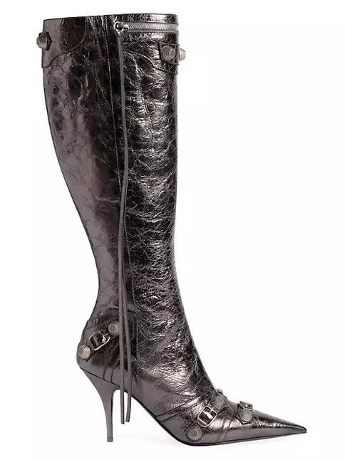 Balenciaga o1w1db10625 Cagole 90mm Boots Metallized in Bronze Size US 10 / IT 40 - 1 Thumbnail