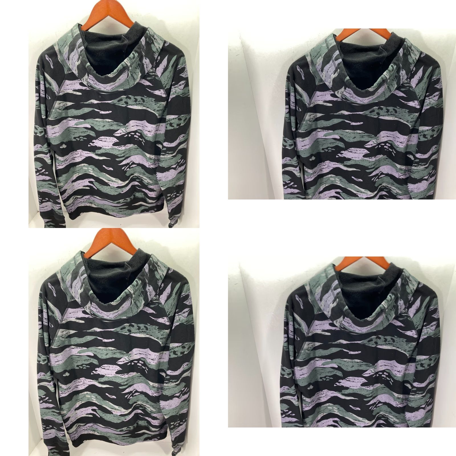 Denime Rock & Roll Denim Pullover Hooded Sweatshirt Mens M Multicolor Camo Western Cowboy Drawstring Size US M / EU 48-50 / 2 - 8 Thumbnail