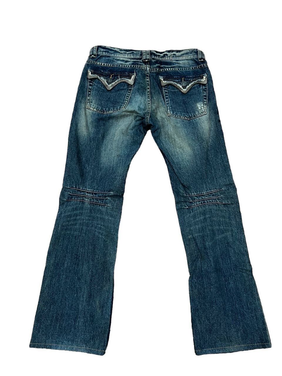 Japanese Brand Edge Rupert Flare Denim Jeans Size US 34 / EU 50 - 3 Thumbnail
