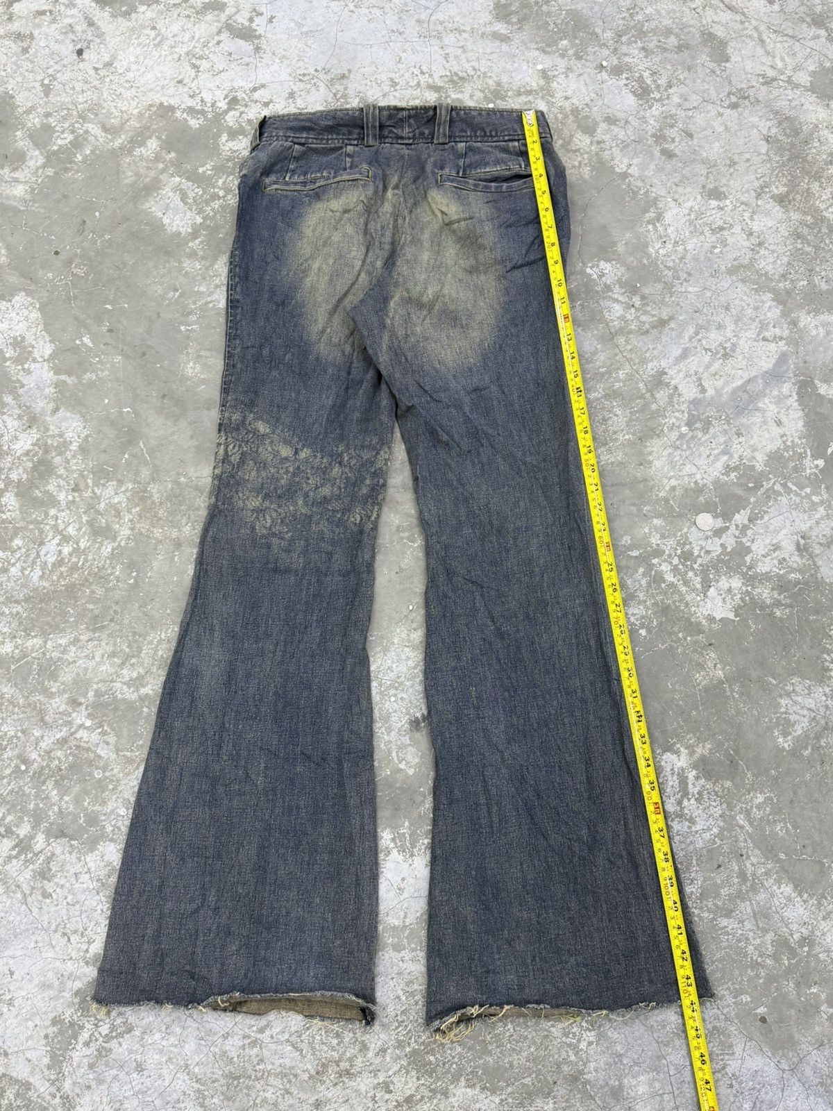 Tornado Mart Tornado Mart Flared Faded Washed Denim Pants W32 Size US 32 / EU 48 - 7 Thumbnail