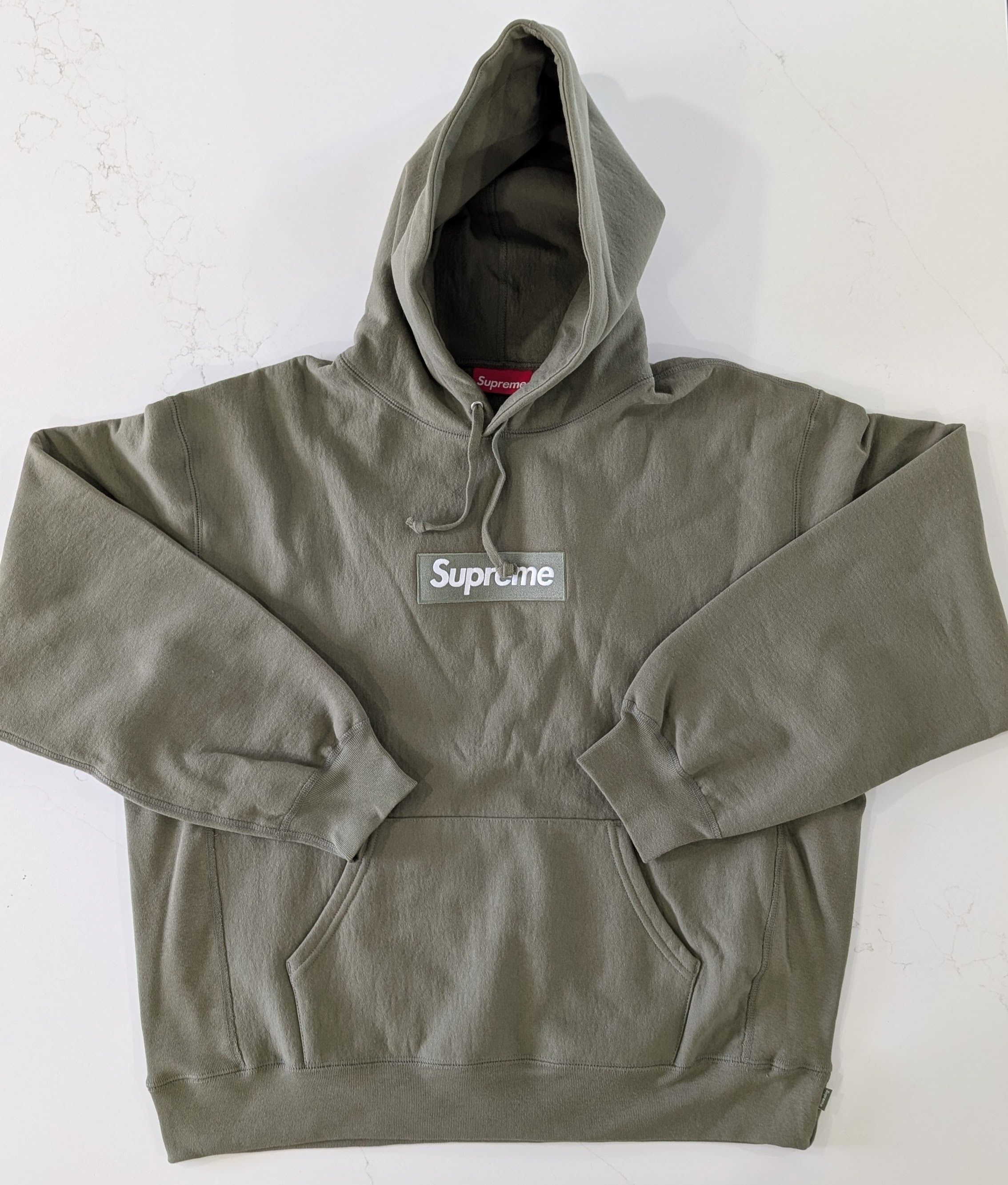Supreme SUPREME Box Logo Hoodie FW25 Light Olive Size L Size US L / EU 52-54 / 3 - 1 Thumbnail
