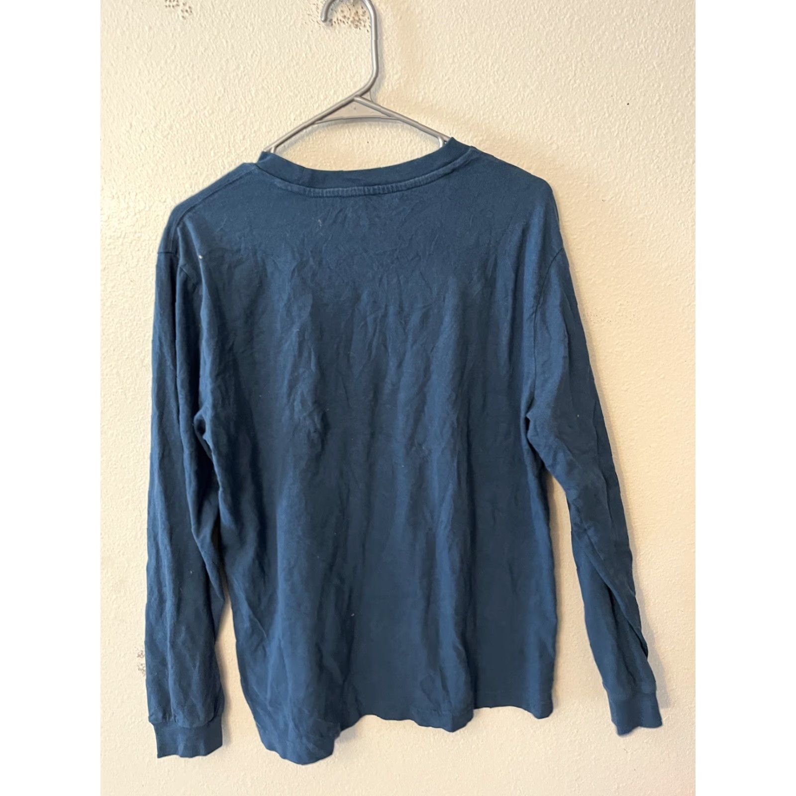 Gap Gap Shirt Men S Blue Crew Neck Long Sleeve T-Shirt Solid Knit Cotton Regular Fit - 1990s? (no decade implied) Size US S / EU 44-46 / 1 - 3 Thumbnail