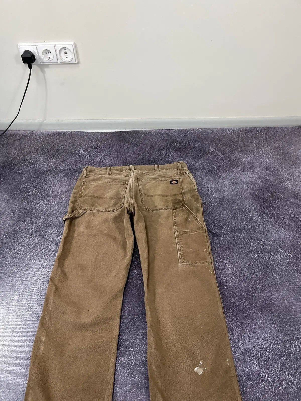 Dickies × Vintage Vintage Dickies American Brown Distressed Work Pants Size US 34 / EU 50 - 4 Thumbnail