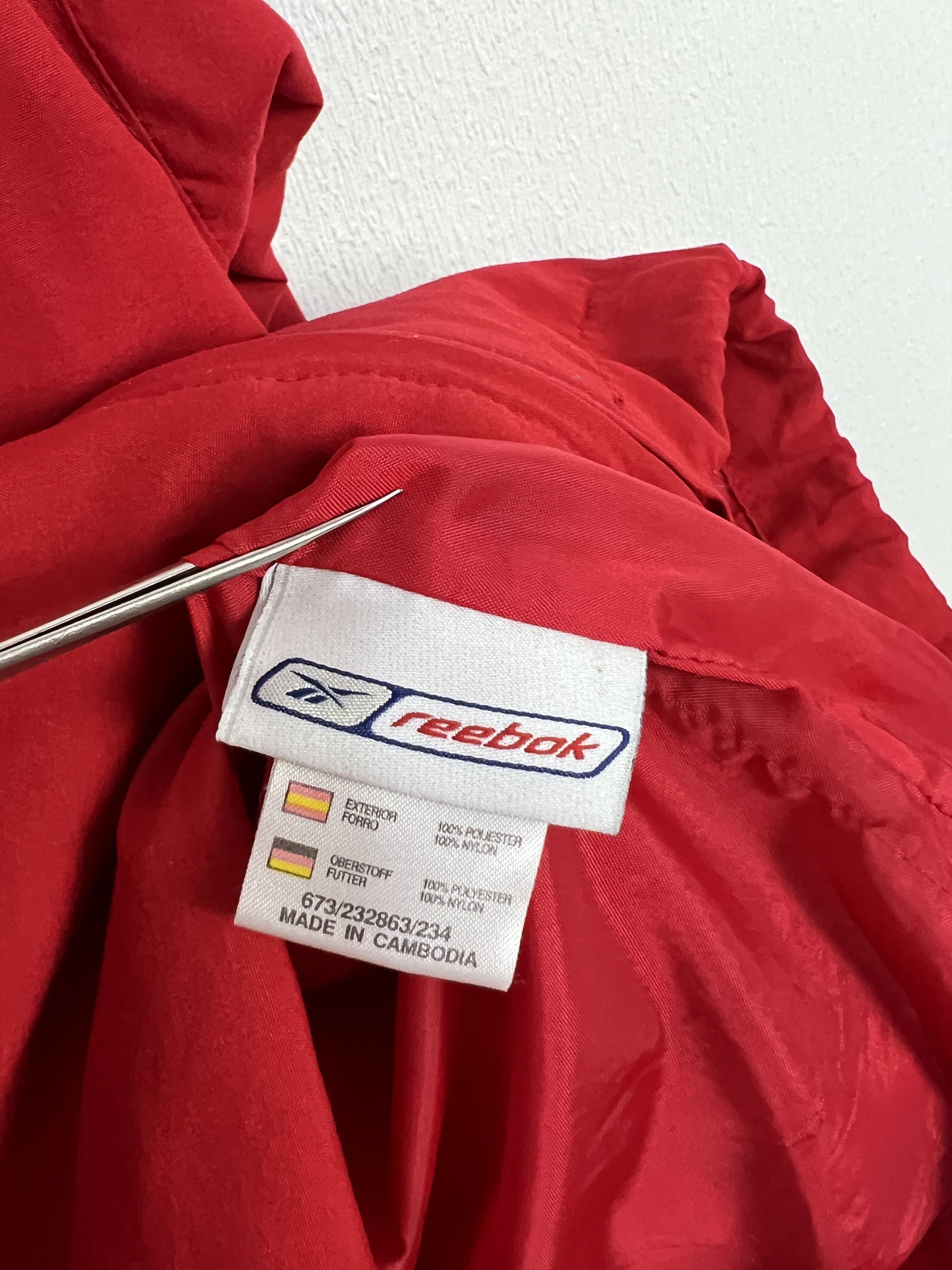 Reebok Vintage Liverpool Football Train Jacket Soccer Track Top Zip Size US L / EU 52-54 / 3 - 8 Thumbnail