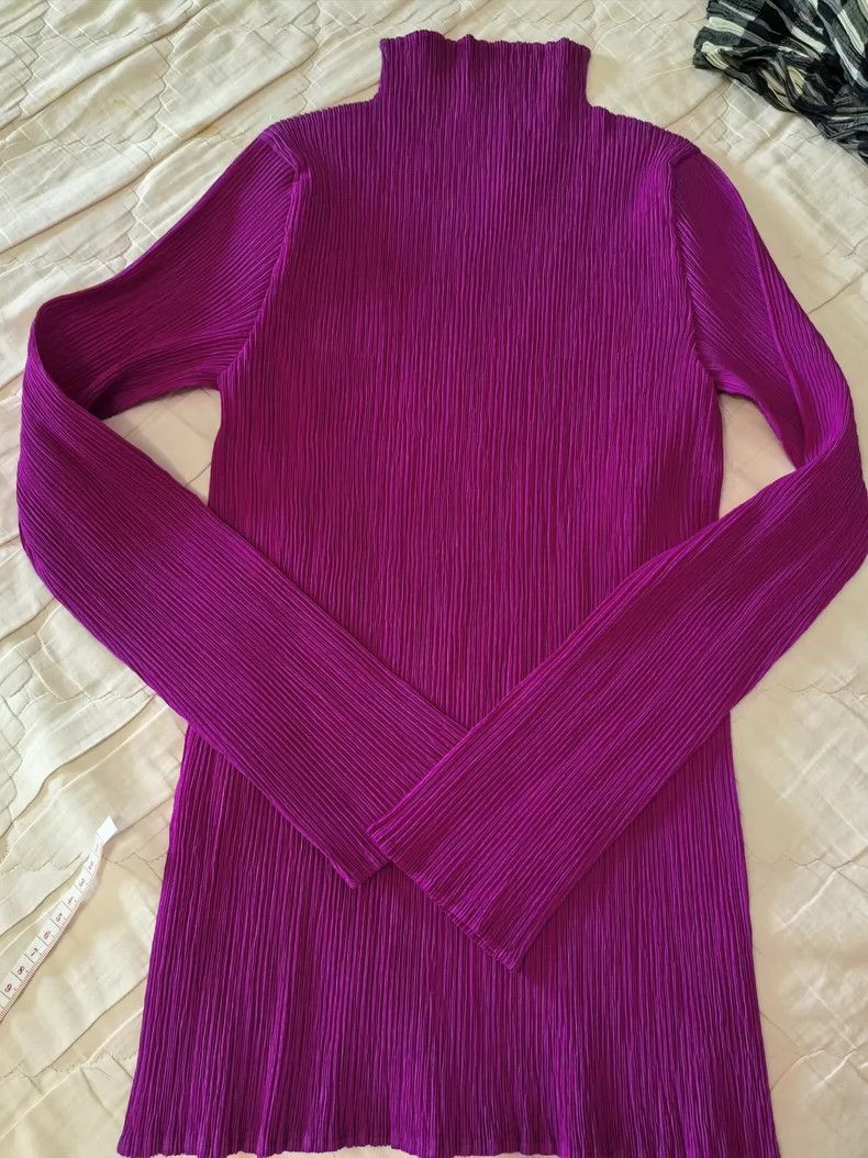 Issey Miyake Issey Miyake Rose-pink pleated top Size XS / US 0-2 / IT 36-38 - 1 Thumbnail