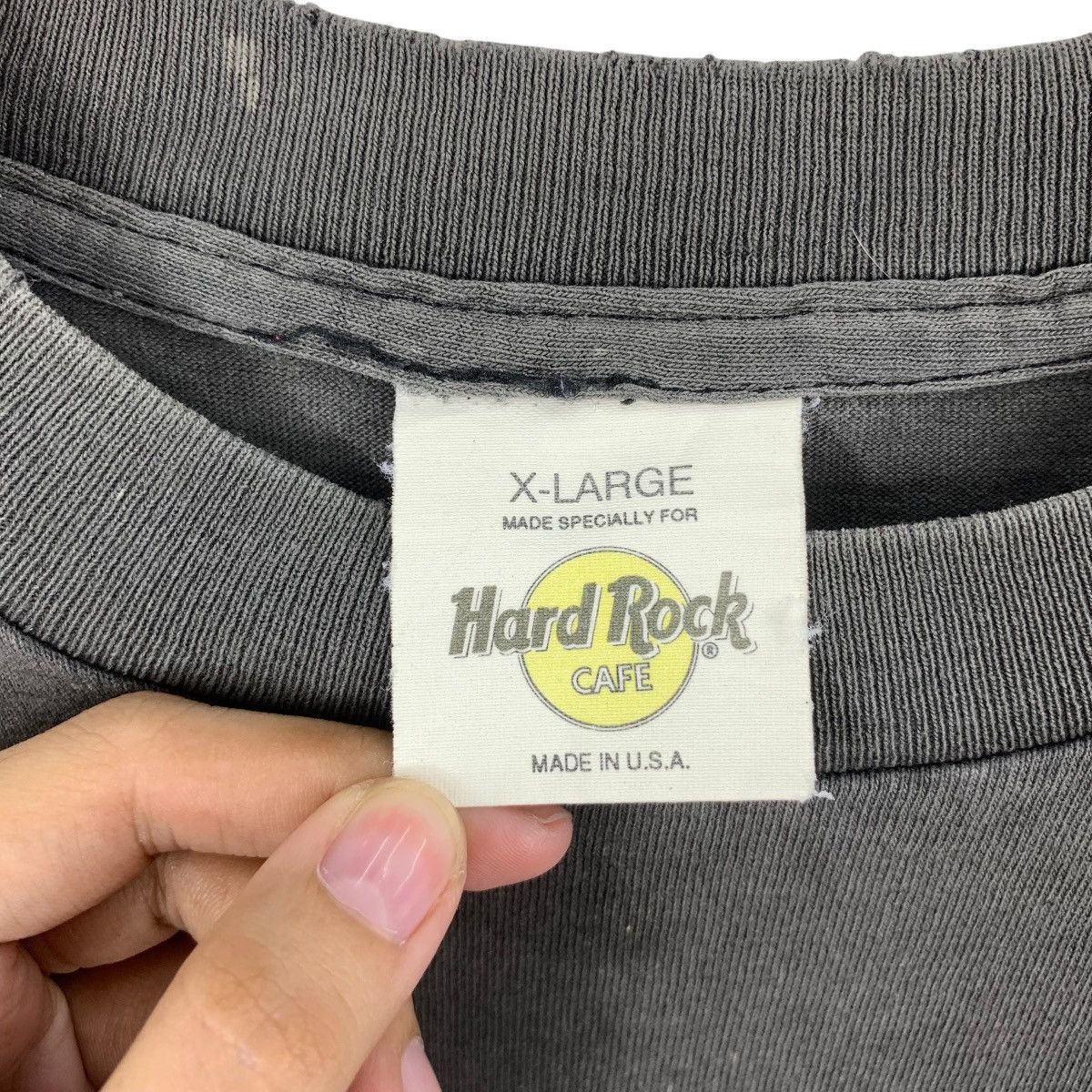 Hard Rock Cafe Vintage 1990s HARD ROCK CAFE Orlando Earth Logo Natural Sun Size US XL / EU 56 / 4 - 7 Thumbnail