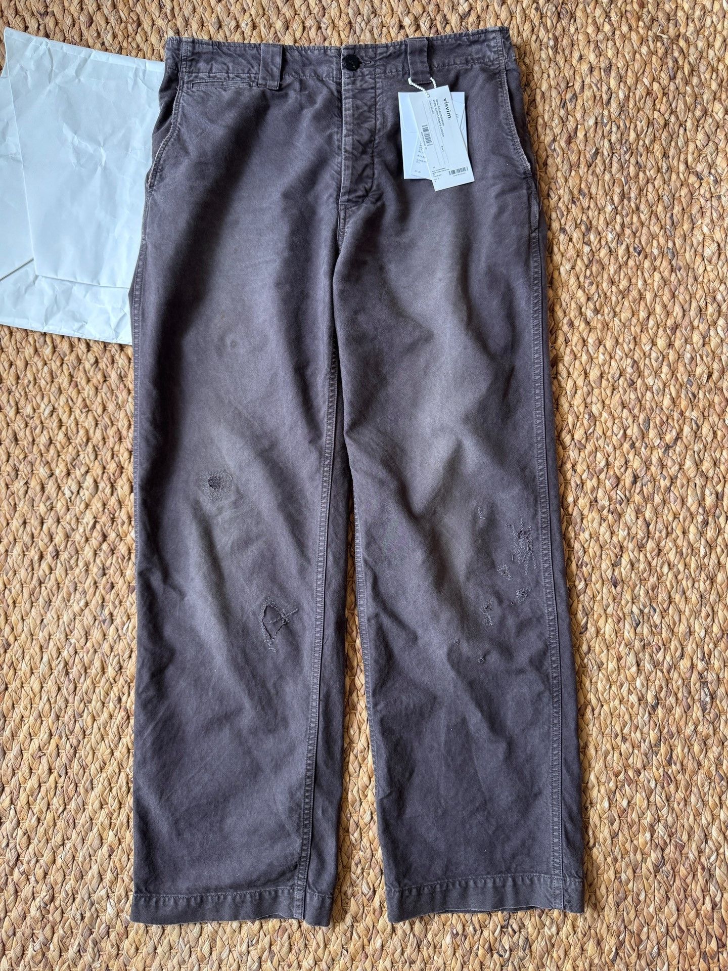 Visvim VISVIM 24AW Wide Chino Pants Crash Size US 26 / EU 42 - 1 Thumbnail