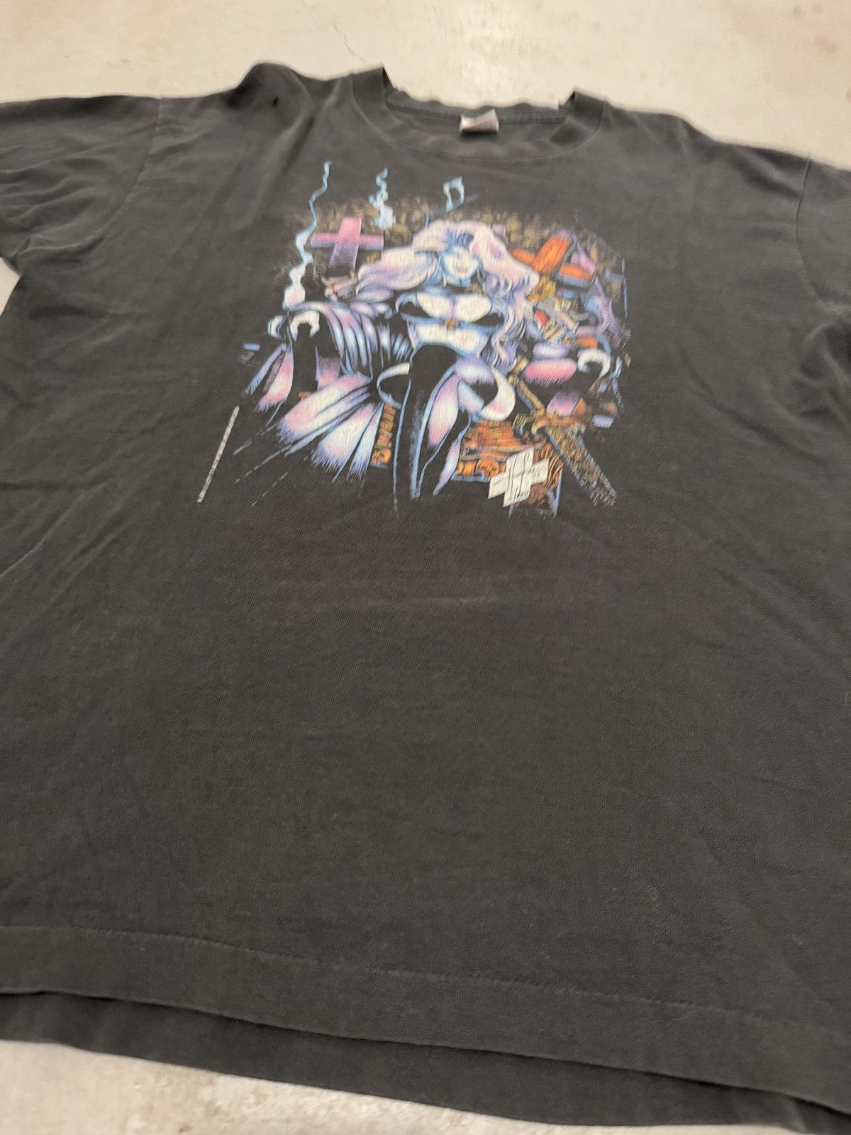 Fruit Of The Loom × Marvel Comics × Vintage *RARE* 1993 90s SINGLE STITCH COMICS CHAOS! LADY DEATH Size US XL / EU 56 / 4 - 9 Thumbnail