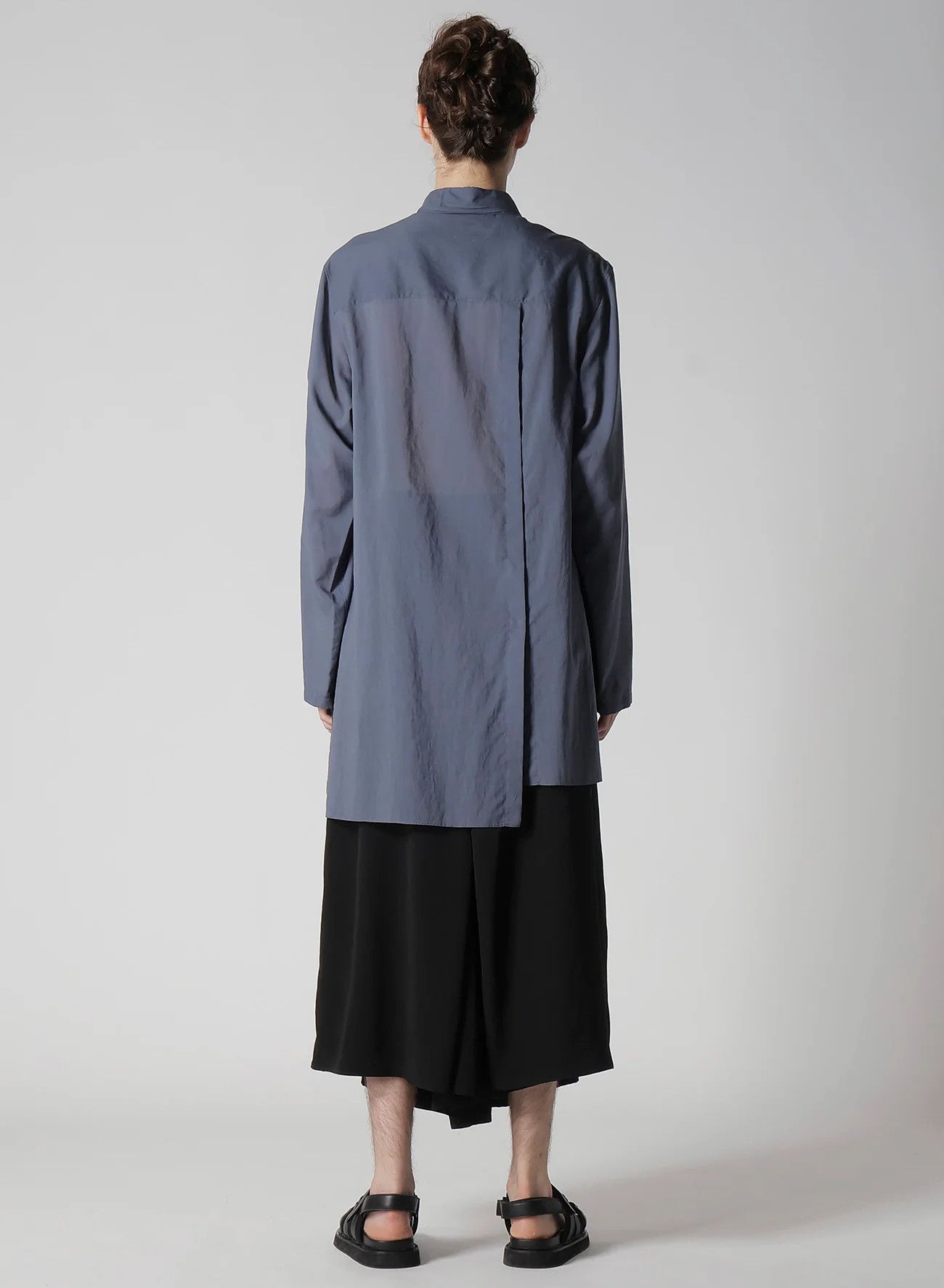 Yohji Yamamoto Yohji Yamamoto Pour Homme - DOUBLE LAYER ASYMMETRY BLOUSE Size US L / EU 52-54 / 3 - 4 Thumbnail