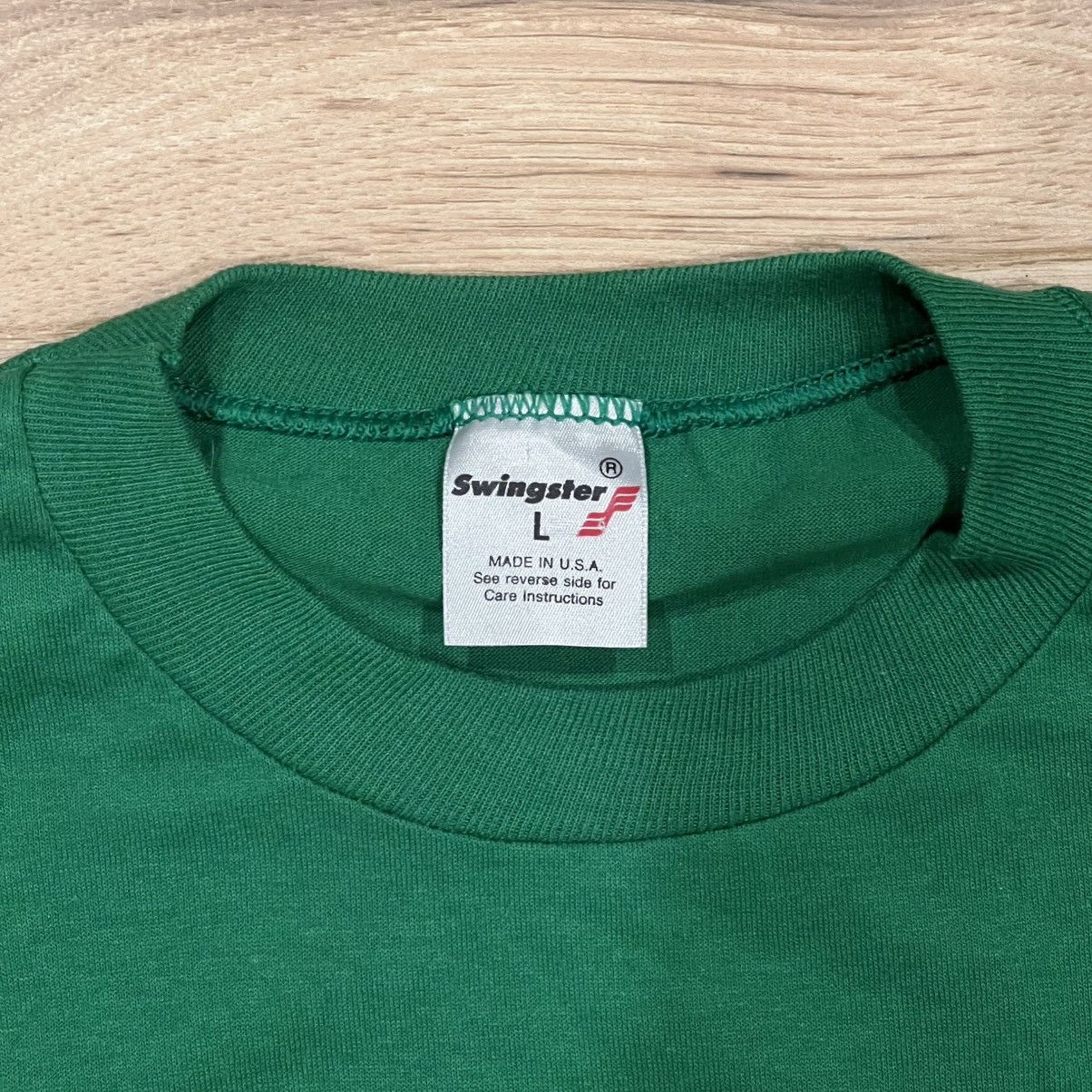 Swingster Vintage 80s Boston Celtics T Shirt Green Mens Large Size US L / EU 52-54 / 3 - 2 Thumbnail