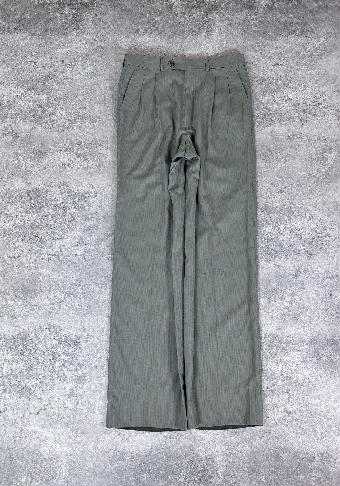 Corneliani Corneliani Men’s Vintage 2-Piece Grey Pinstripe Wool Suit Size 38R - 14 Thumbnail