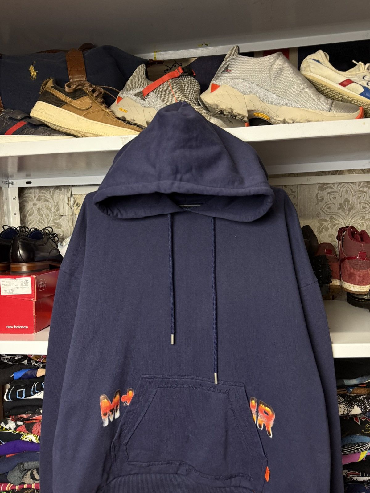 M+Rc Noir M+RC Noir Big Logo Blue Oversize Hoodie Y2K Size US M / EU 48-50 / 2 - 2 Thumbnail
