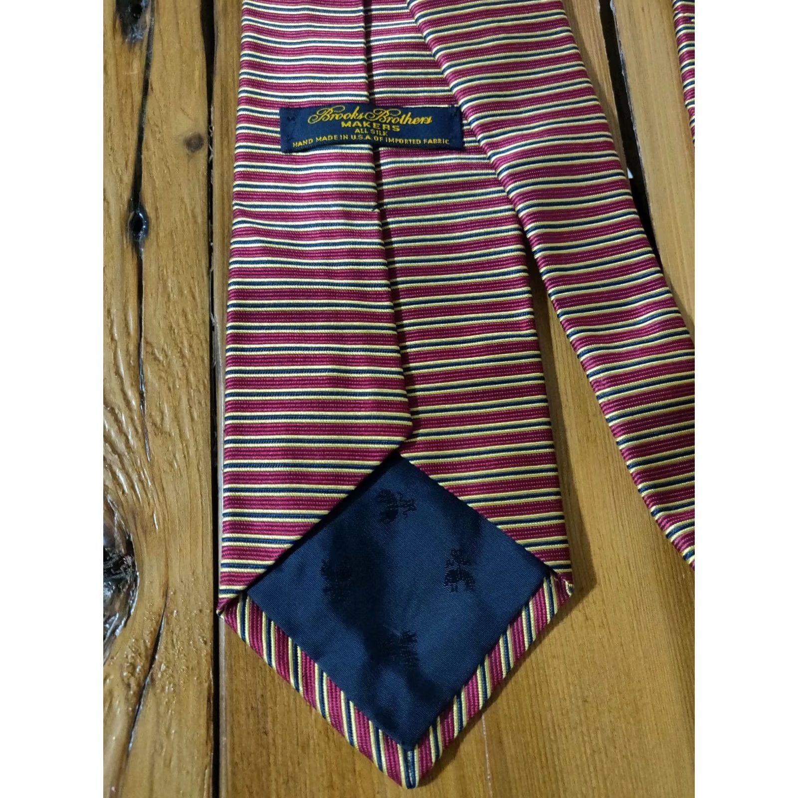 Brooks Brothers Brooks Brothers Makers Silk Multi-Color Stripes Men's Neck Tie Made in USA Size ONE SIZE - 2 Thumbnail