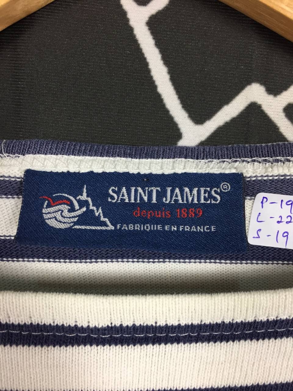 Saint James Vtg Saint James Depuis 1889 Stripe Longsleeve Tee Size US S / EU 44-46 / 1 - 7 Thumbnail