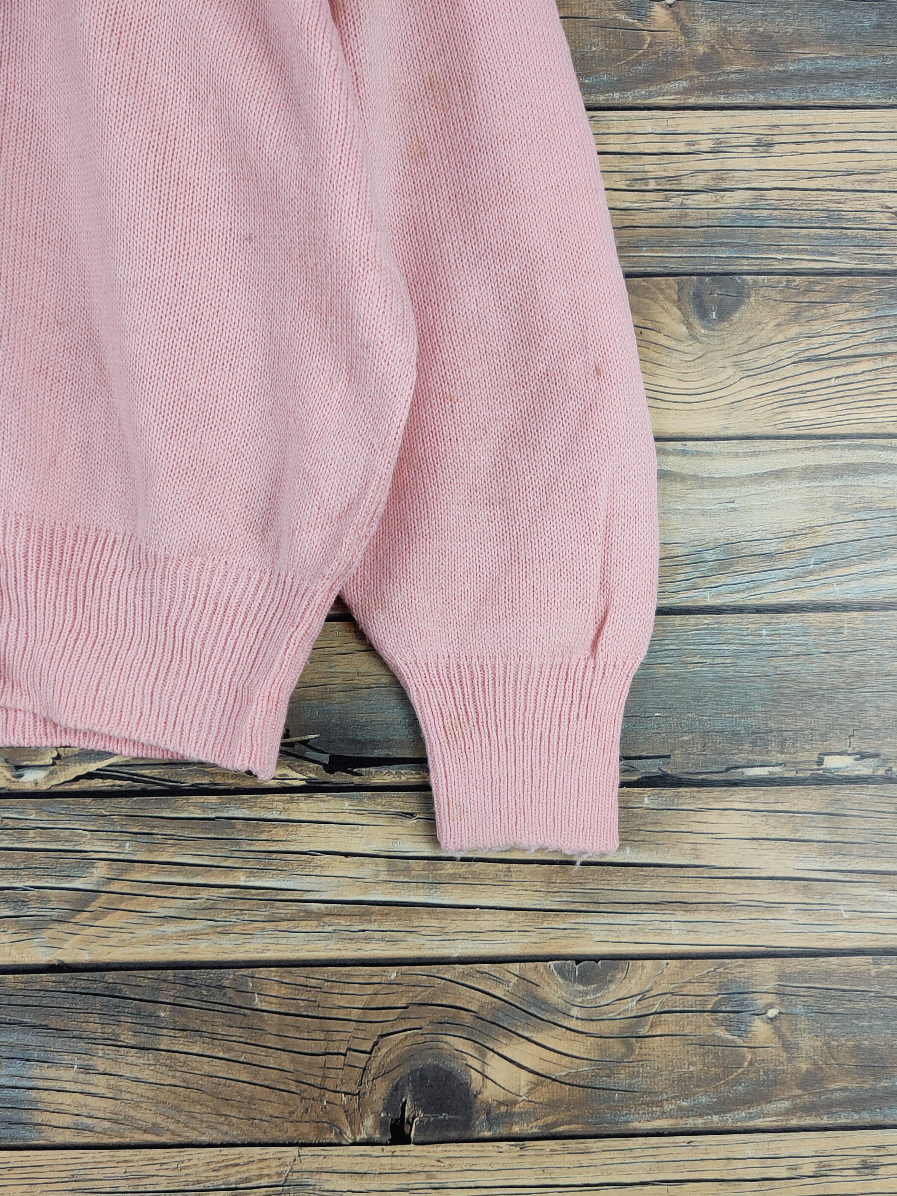 Vintage Stefano Peach Knitwear Cardigan Crop Tops #W1180 Size M / US 6-8 / IT 42-44 - 6 Thumbnail