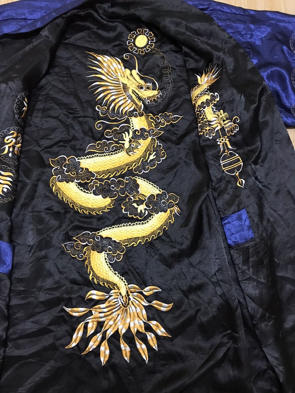 Japanese Brand Vintage Pyajamas Silk Reversible Dragon Size US M / EU 48-50 / 2 - 11 Thumbnail