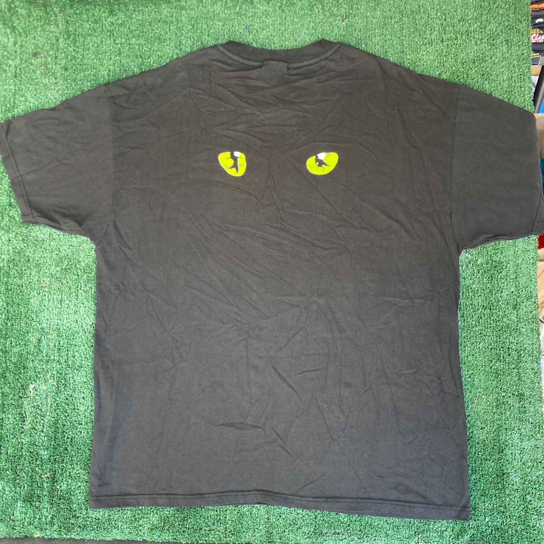 Hanes Vintage 90s CATS Musical Shirt Black Broadway Logo Tee Size US XL / EU 56 / 4 - 5 Thumbnail