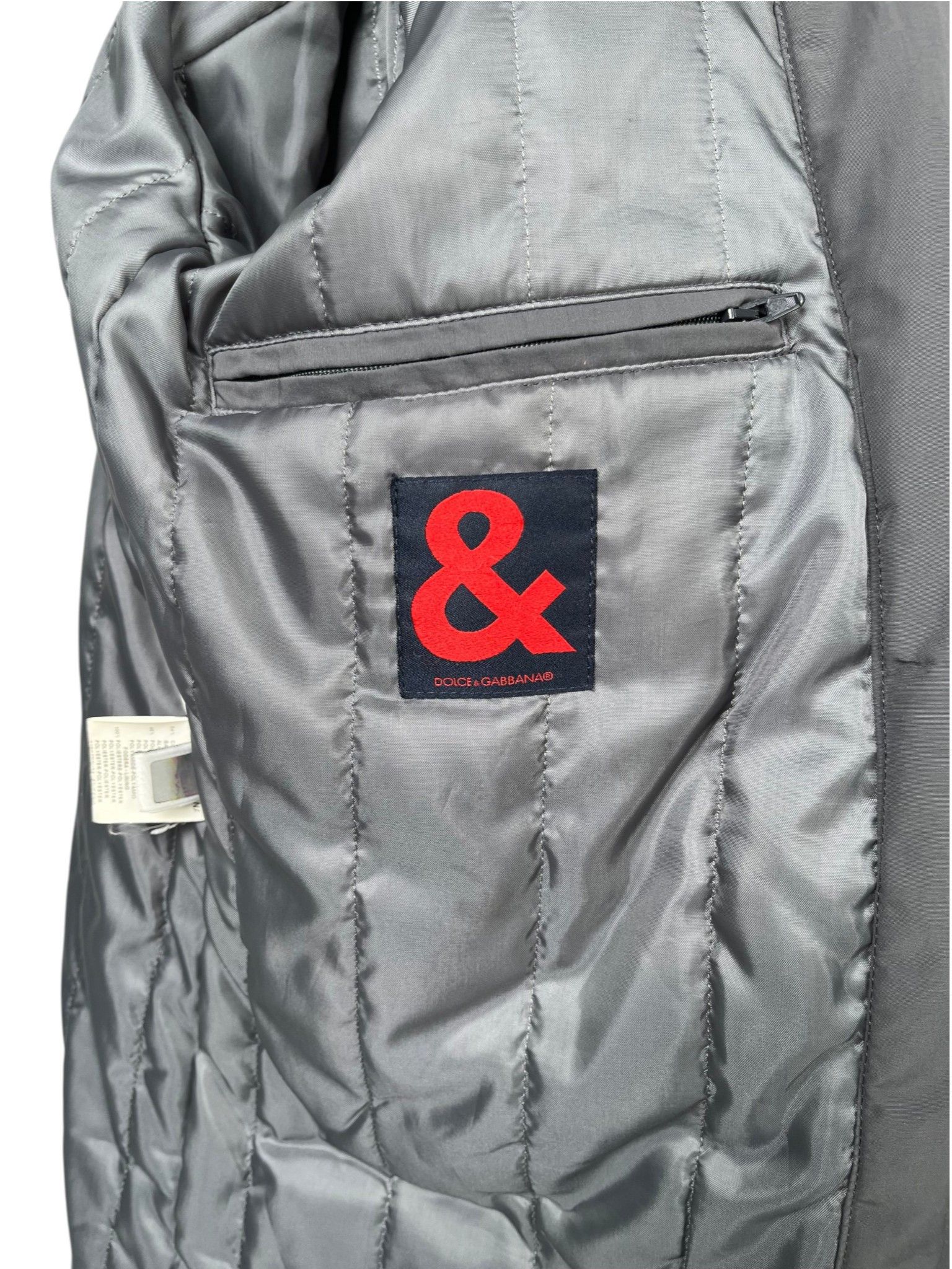 Dolce & Gabbana A/W 2003 Bondage Grey Technical Parka with Fur-Trimmed Hood Size US M / EU 48-50 / 2 - 13 Thumbnail