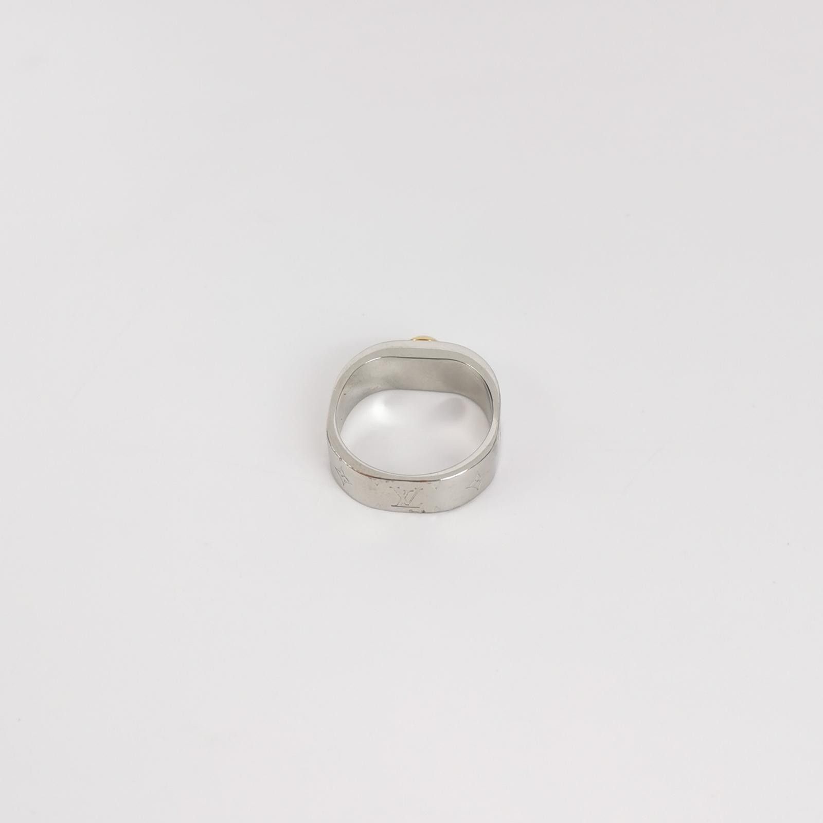 Louis Vuitton Louis Vuitton (LV) Nanogram Engraved Logo Ring Size 14 -z25 Size ONE SIZE - 2 Thumbnail