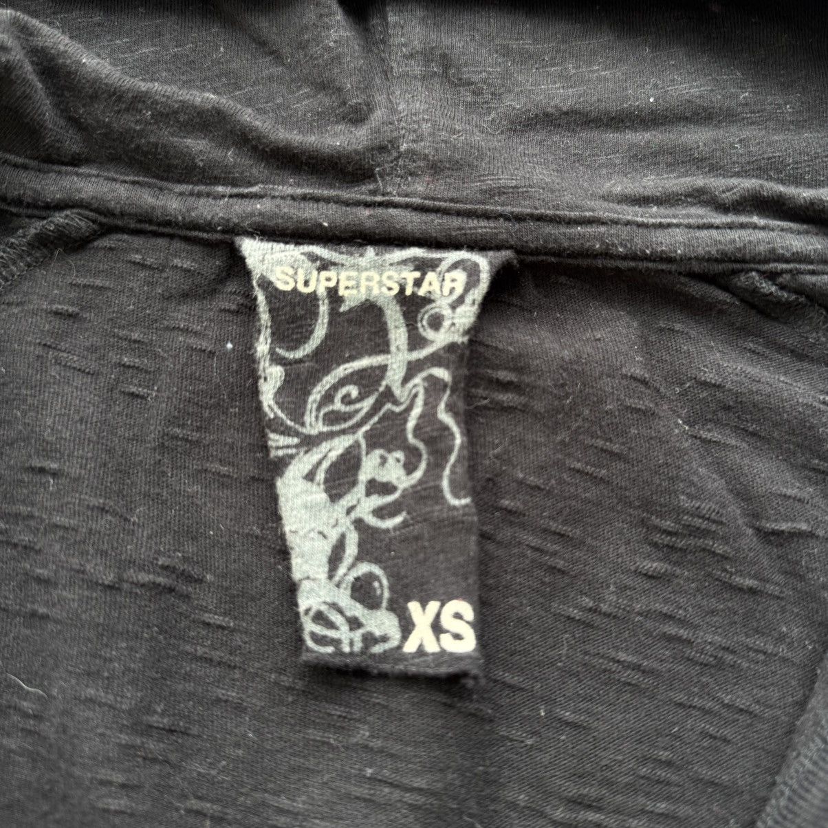 If Six Was Nine Amazing Vintage Affliction Style Y2K Gothic Hooded T-Shirt Size S / US 4 / IT 40 - 8 Thumbnail