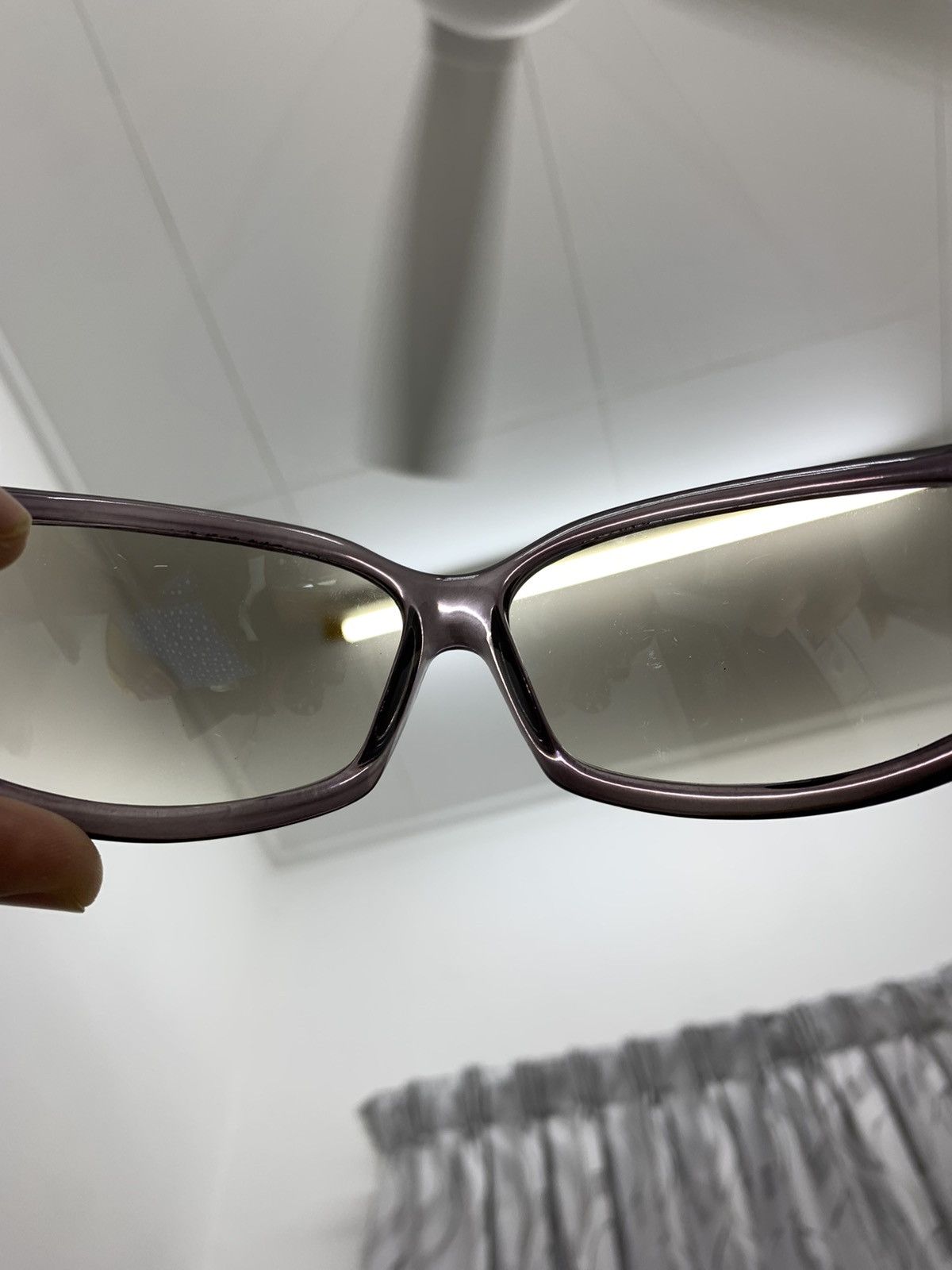 Japanese Brand Y2k JapaneseBrand God Breath Squared Wrap Shade Sunglasses Size ONE SIZE - 6 Thumbnail