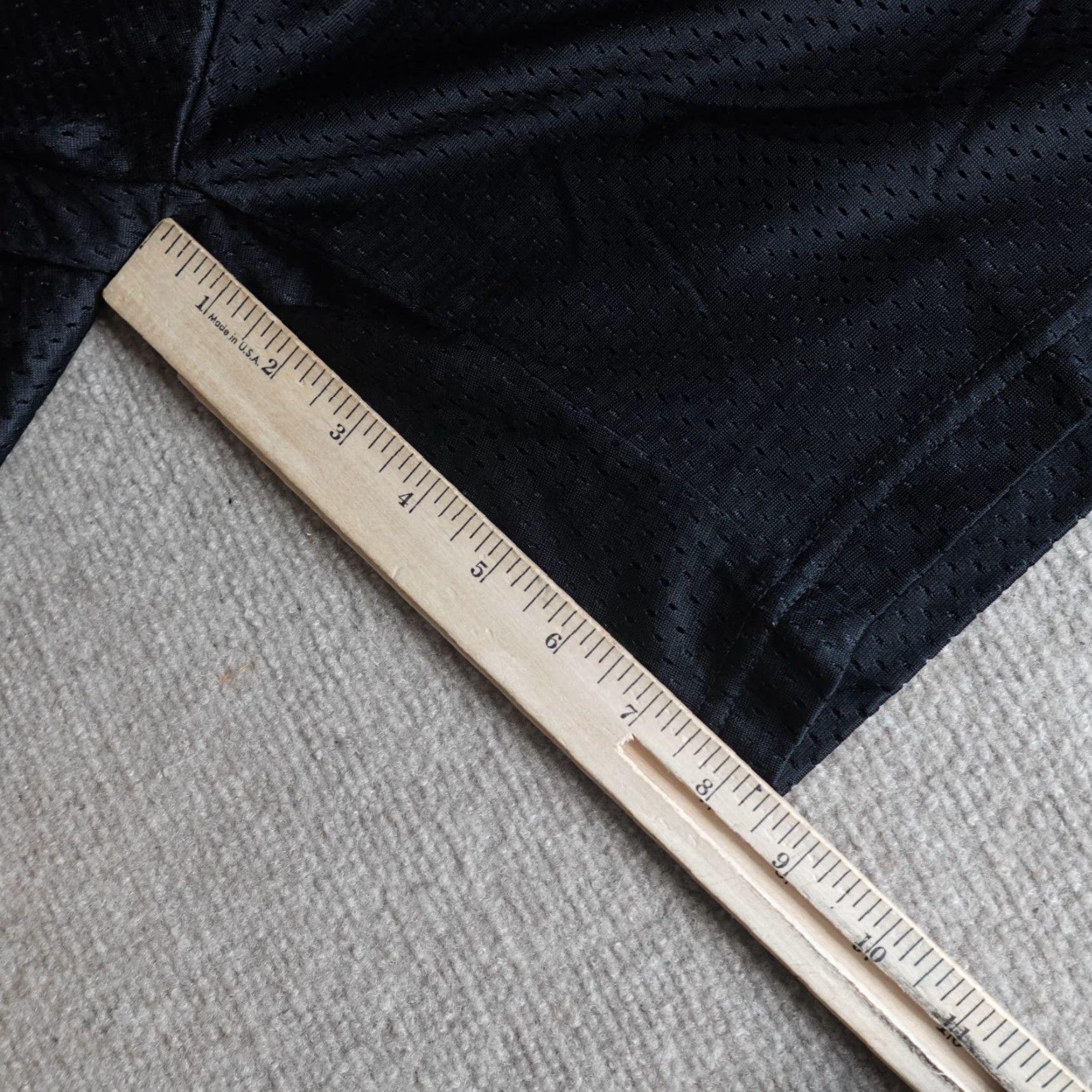Vintage VINTAGE The Rock Shorts Large Black Perforated Satin Athletic Men L Satin Black Basketball Shorts Size US 33 - 6 Thumbnail