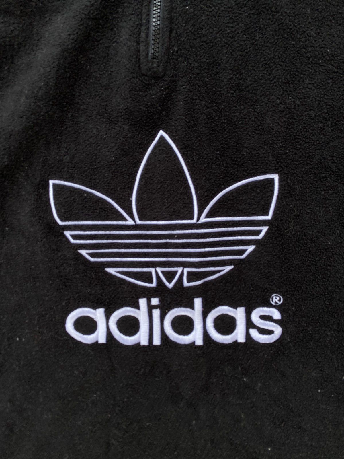 Adidas Adidas Center Big Logo Half Zip Fleece Size US M / EU 48-50 / 2 - 3 Thumbnail