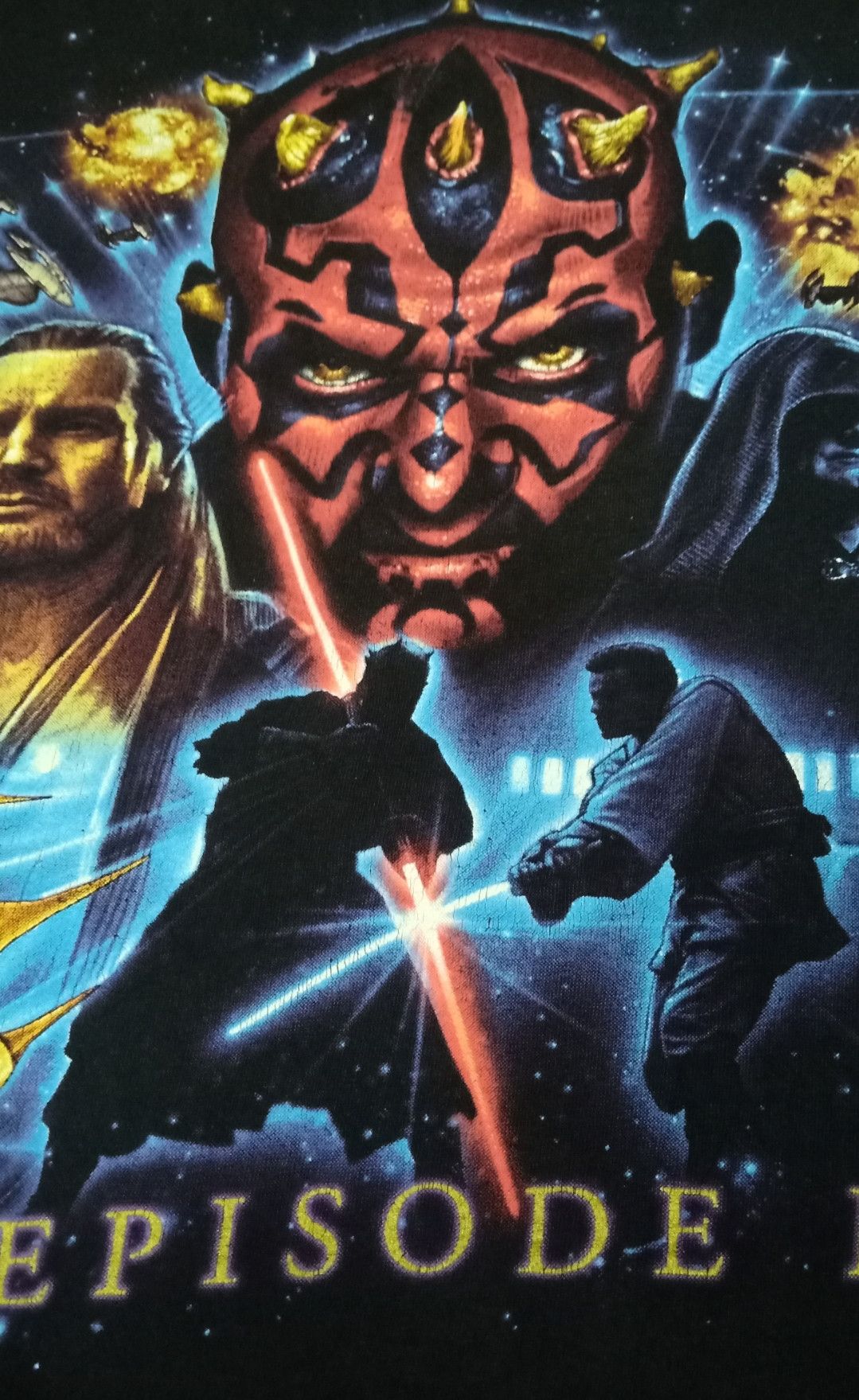 Star Wars × Vintage Vintage 90s Star Wars : Episode I – The Phantom Menace Movie Size US L / EU 52-54 / 3 - 9 Thumbnail