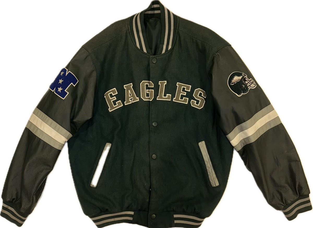 NFL Philadelphia Eagles Double Sided Varsity Jacket Size US XL / EU 56 / 4 - 2 Thumbnail