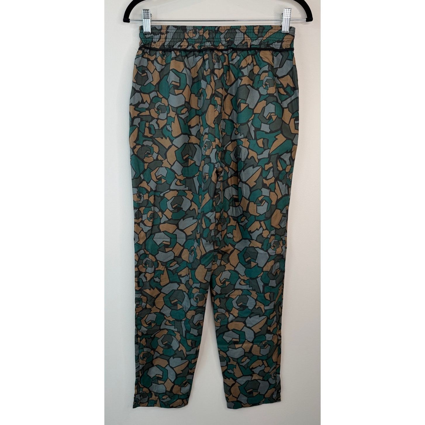 Ronny Kobo Ronny Kobo Camo Floral Army Print Cheran 100% Silk Pants Size 26" / US 2 / IT 38 - 3 Thumbnail