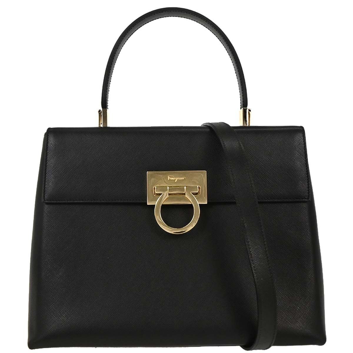 Salvatore Ferragamo Salvatore Ferragamo Convertible Top Handle Bag Leather Size ONE SIZE - 1 Thumbnail