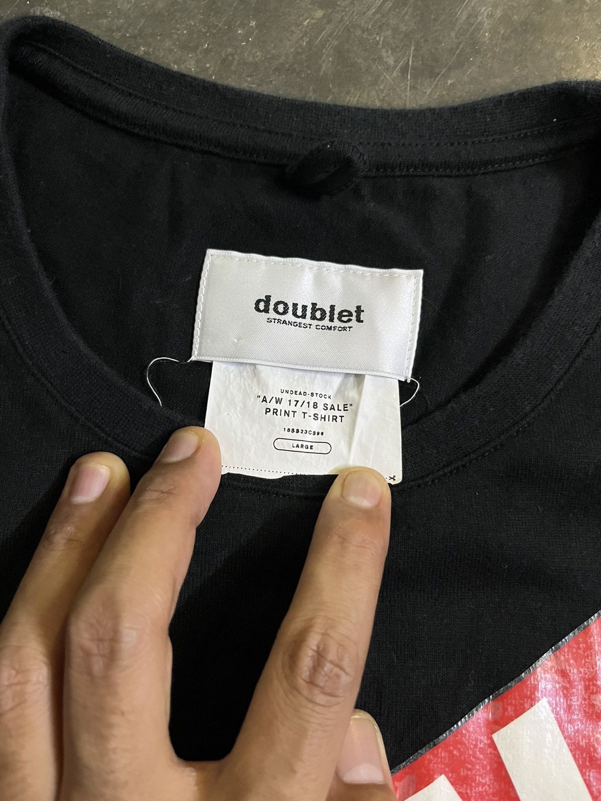 Designer × Doublet ⚡️STEALS⚡️Doublet Undeadstock AW 17/18 Sale Sale Logo Tee Size US L / EU 52-54 / 3 - 4 Thumbnail