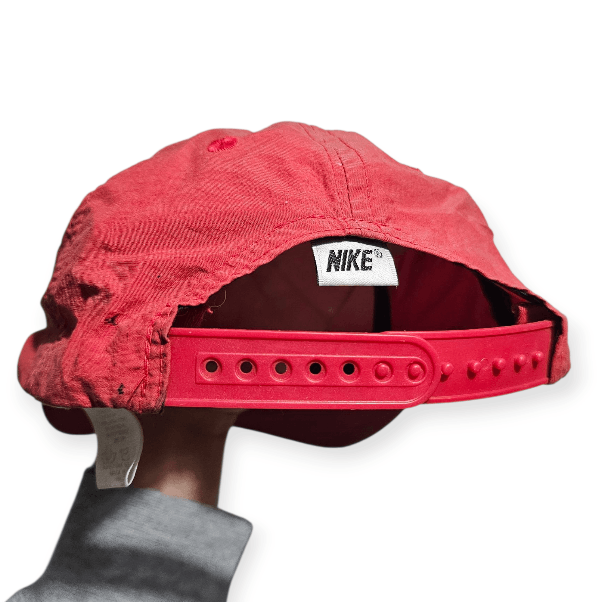 Nike Nike 80's Vintage Nylon Red Hat Size ONE SIZE - 4 Thumbnail