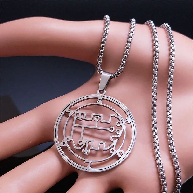 Jewelry Demon STOLAS Sigil Satan Pendant Necklace Emblem Talisman Size ONE SIZE - 4 Thumbnail