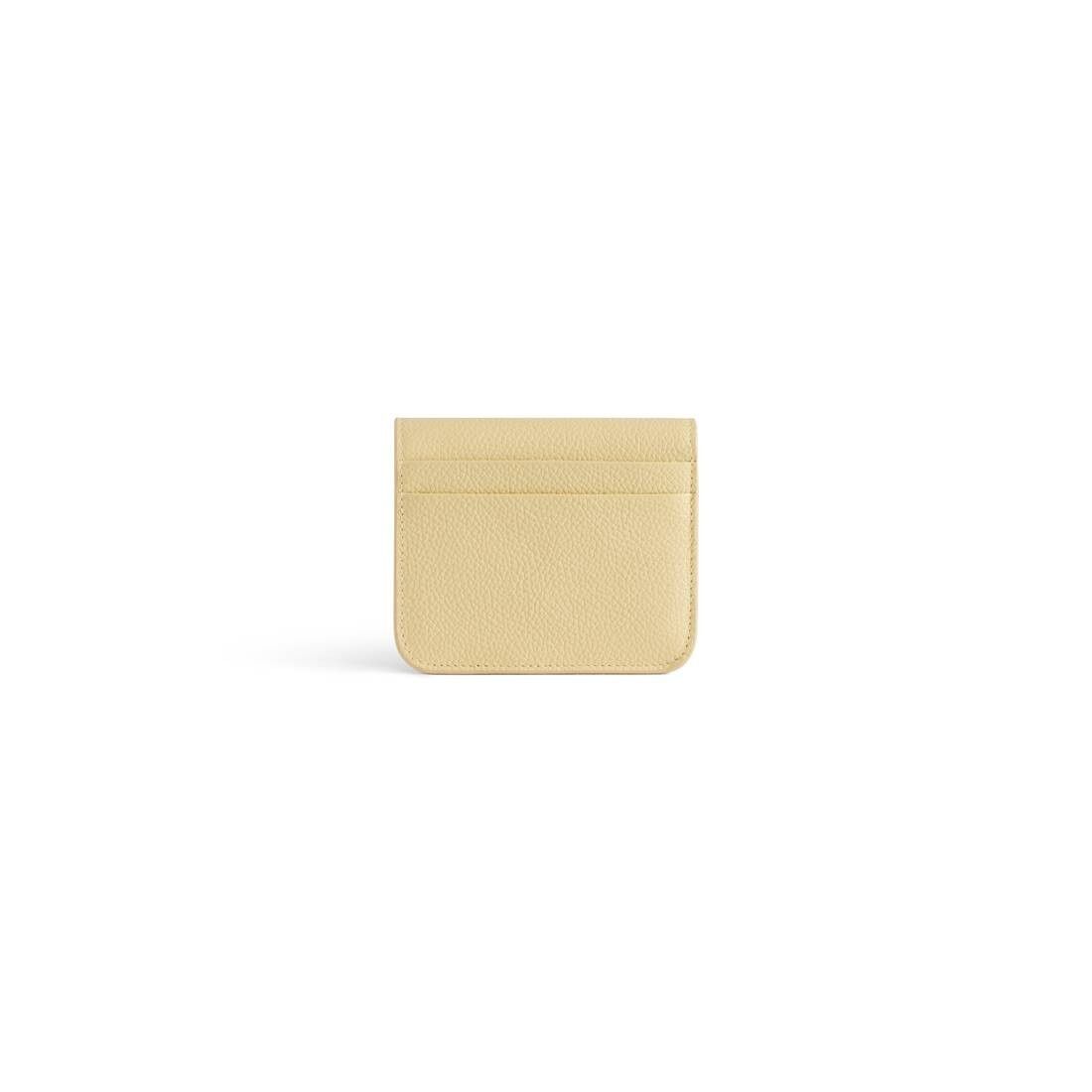 Balenciaga o1mt1gz0525 Size: OS / Cash Flap Coin And Card Holder Yellow Size ONE SIZE - 2 Thumbnail