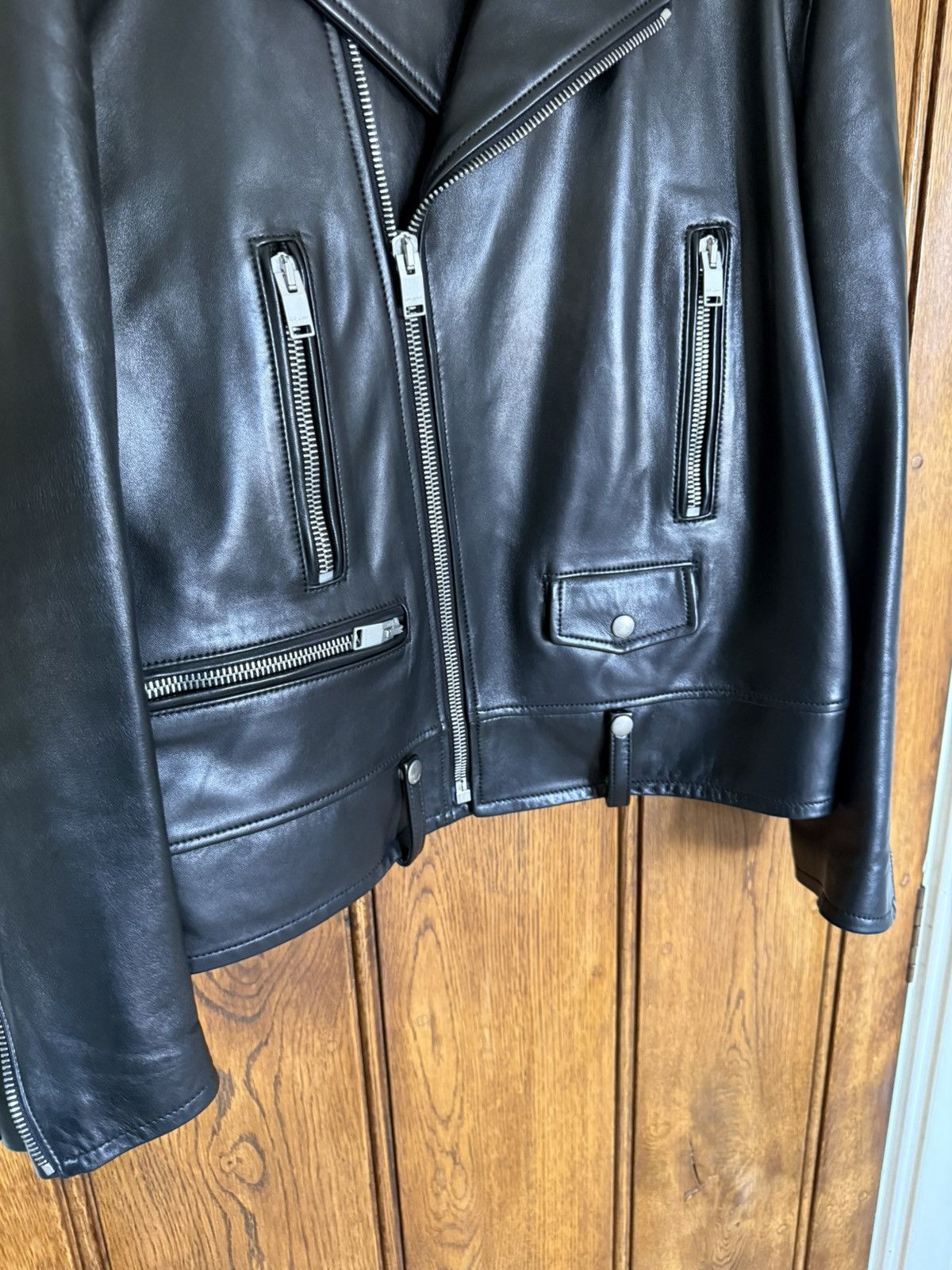 Saint Laurent Paris FW13 Holy Grail Saint Laurent L01 biker leather jacket 54 XL Size US L / EU 52-54 / 3 - 13 Thumbnail
